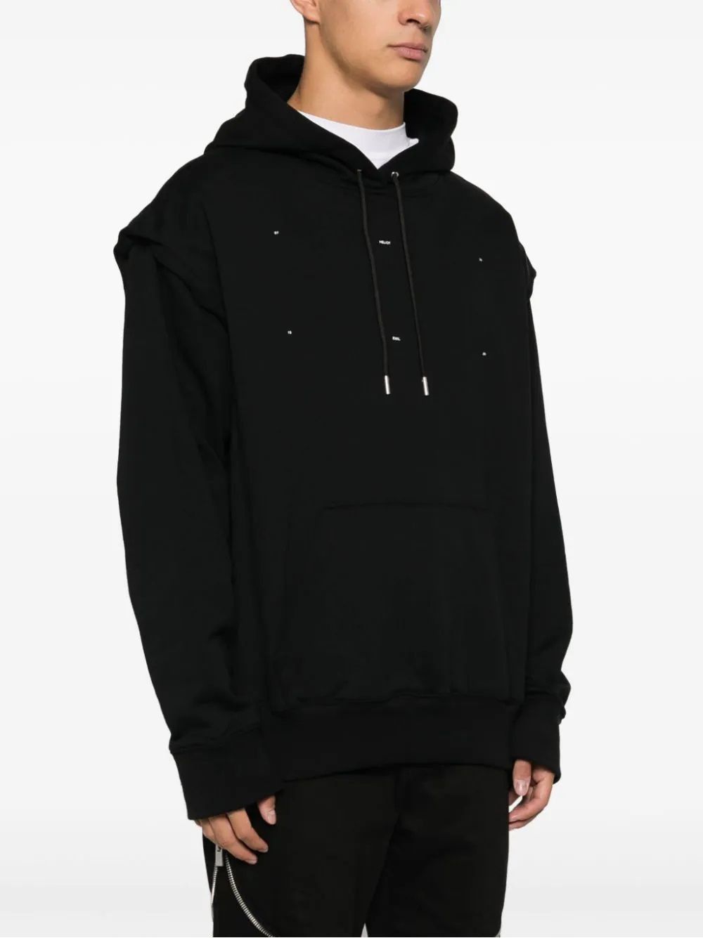Heliot Emil Heliot Emil Black Cotton Logo Hoodie Size US S / EU 44-46 / 1 - 1 Thumbnail