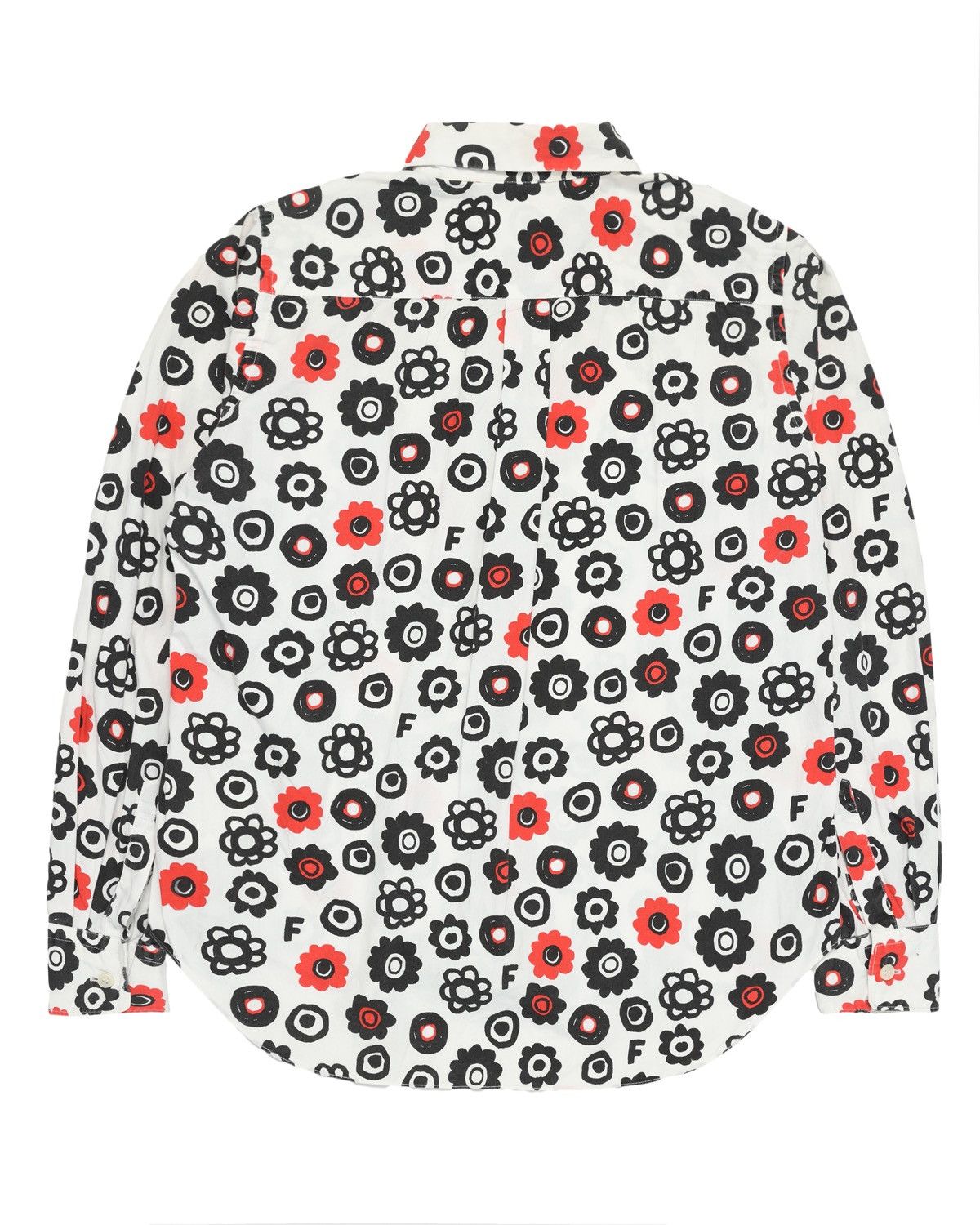 Comme des Garcons BLACK Comme des Garçons Graphic Flower Shirt (AD2013) Size XS / US 0-2 / IT 36-38 - 2 Thumbnail