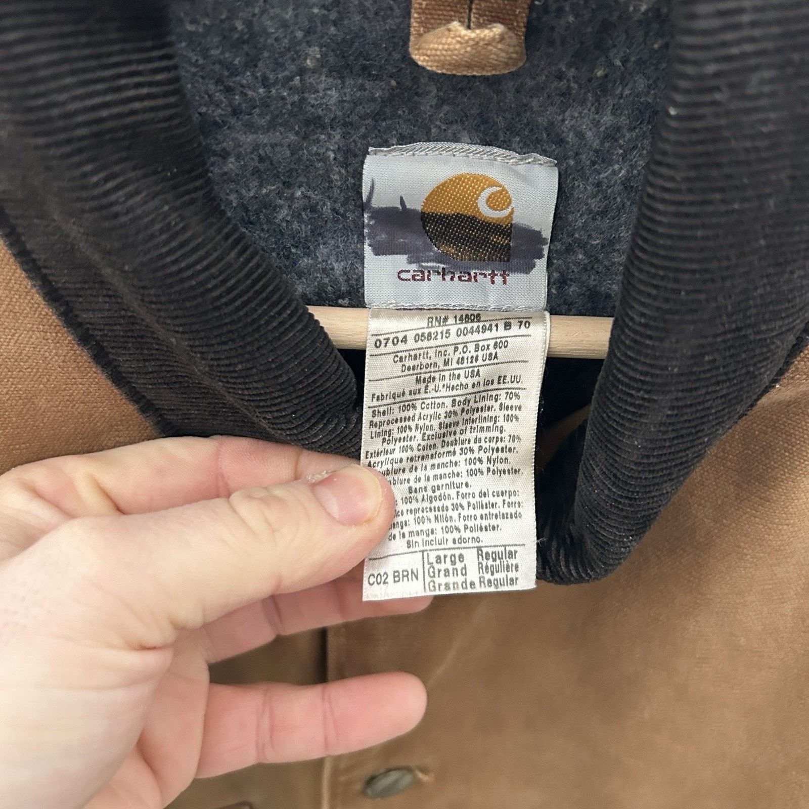 Carhartt Vintage Carhartt Blanket-Lined Chore Coat “Brown” C02 BRN Size US L / EU 52-54 / 3 - 14 Thumbnail