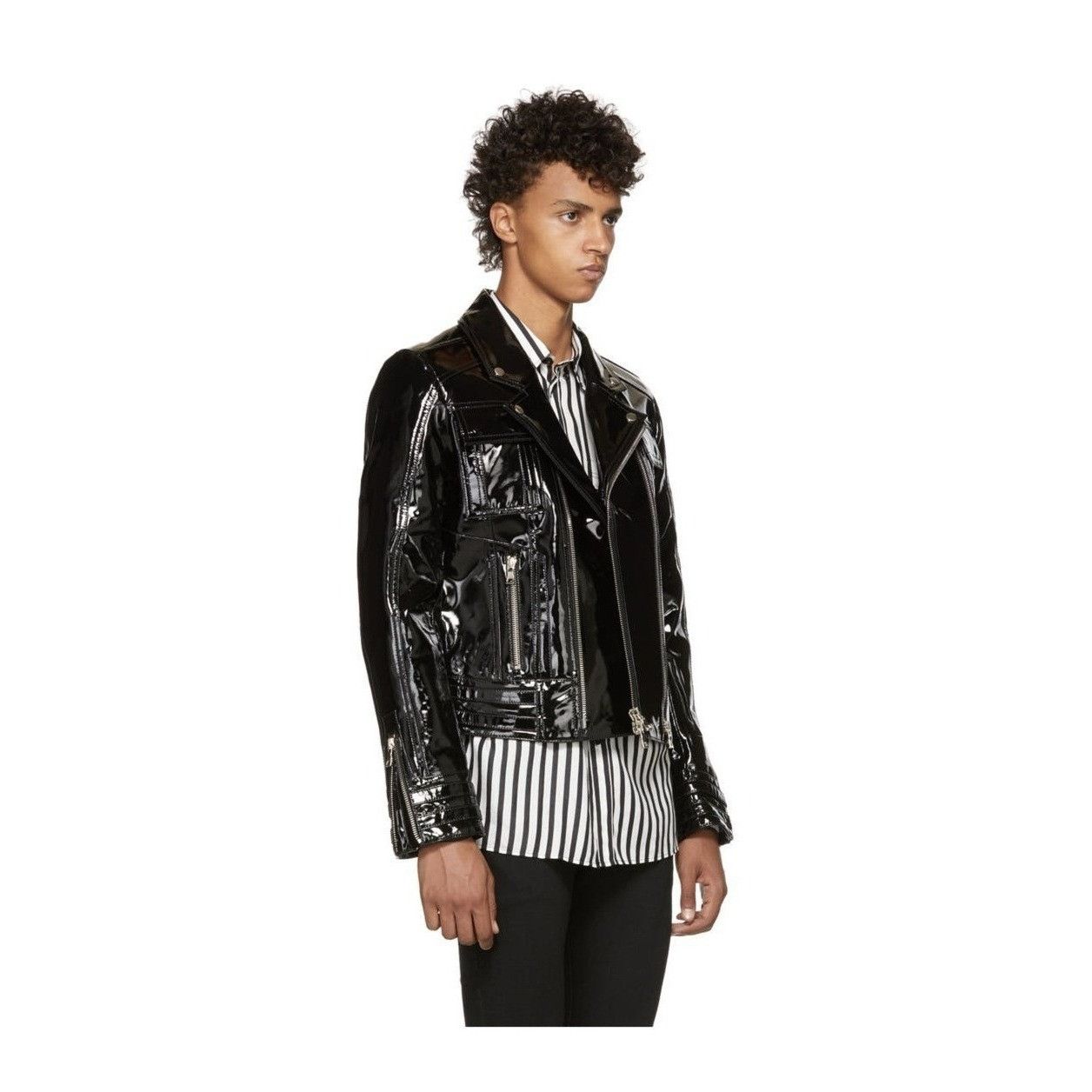 Balmain Balmain Varnished Lambskin Jacket Size US M / EU 48-50 / 2 - 3 Thumbnail