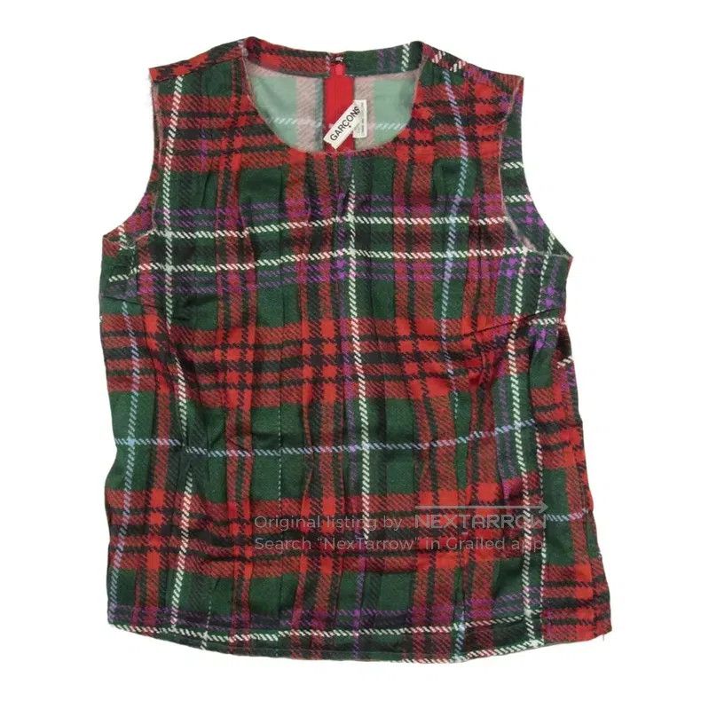 Comme des Garcons Comme des Garcons Plaid sleeveless vest Size M / US 6-8 / IT 42-44 - 1 Thumbnail