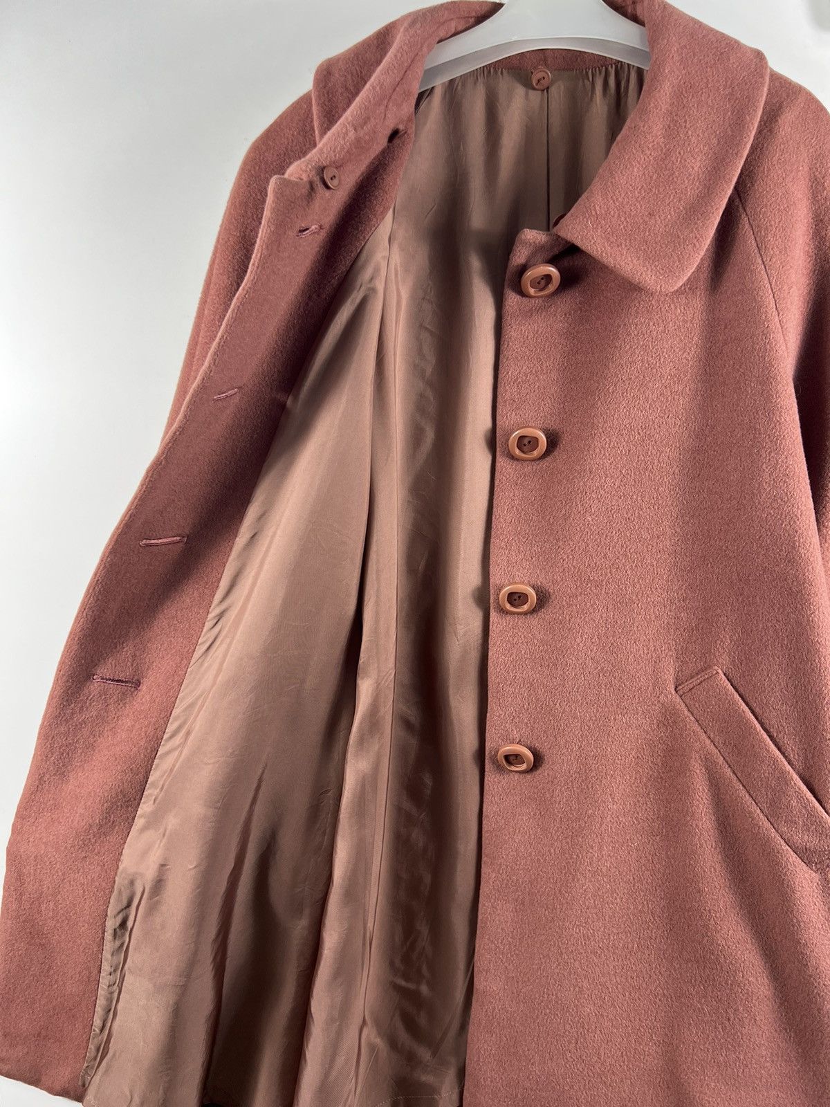 Japanese Brand × Vintage 🔥 PEYTON PLACE Over coat dusty pink 🔥 Size L / US 10 / IT 46 - 5 Thumbnail