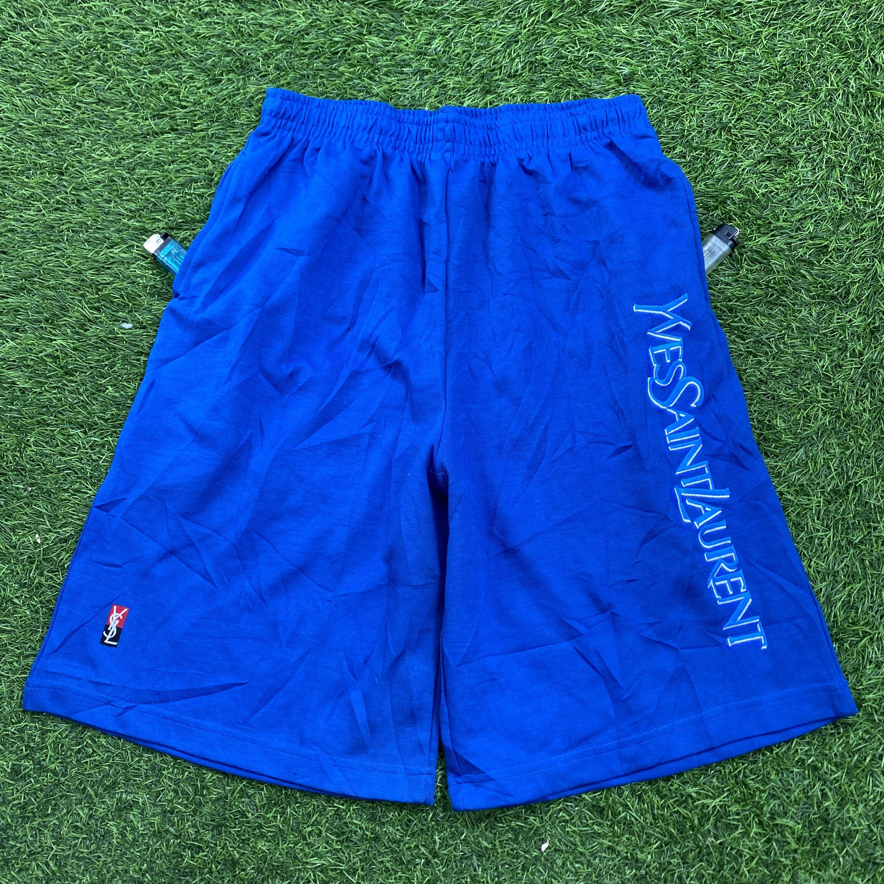 Vintage × Yves Saint Laurent Vintage Yves Saint Laurent Embordiery Logo Boardshort Size US 30 / EU 46 - 2 Thumbnail