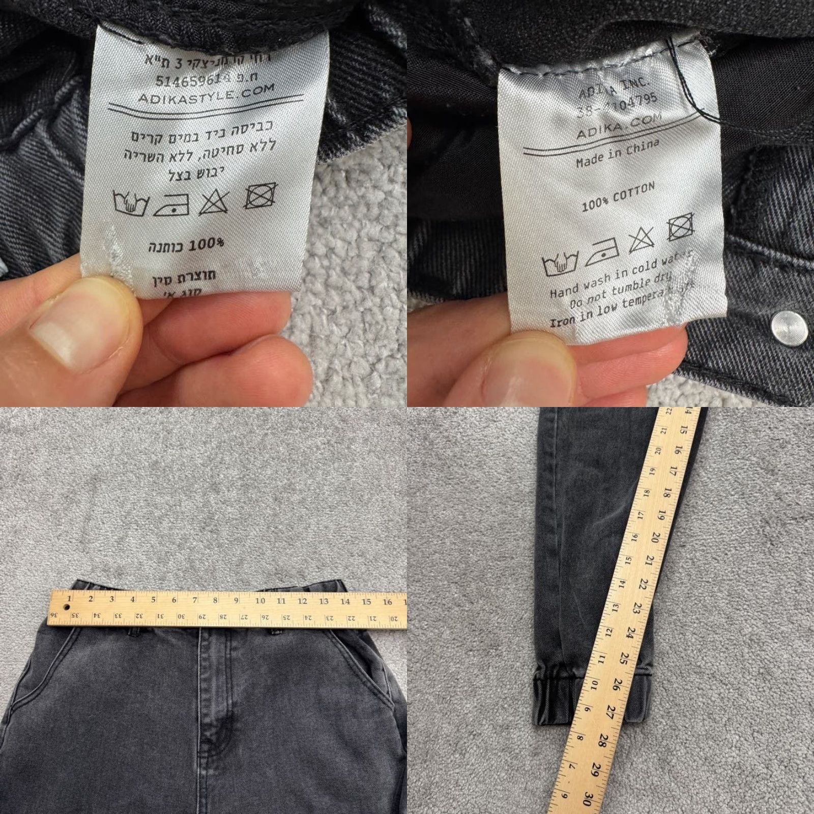 Vintage VINTAGE Adika Denim Jogger Jeans Womens Large High Rise Acid Wash Black Streetwear 90s Size 36" / US 14 / IT 50 - 8 Thumbnail