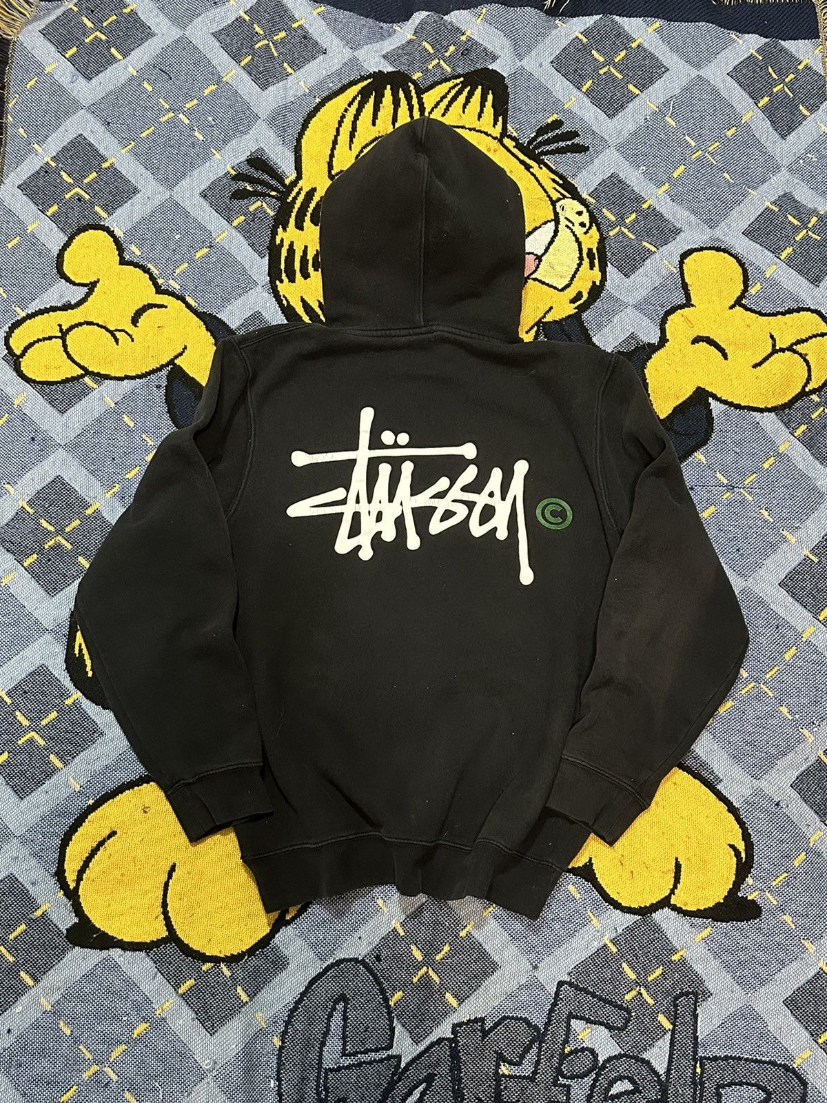 Vintage Vintage Stussy OG logo hoodie Spellout | Grailed