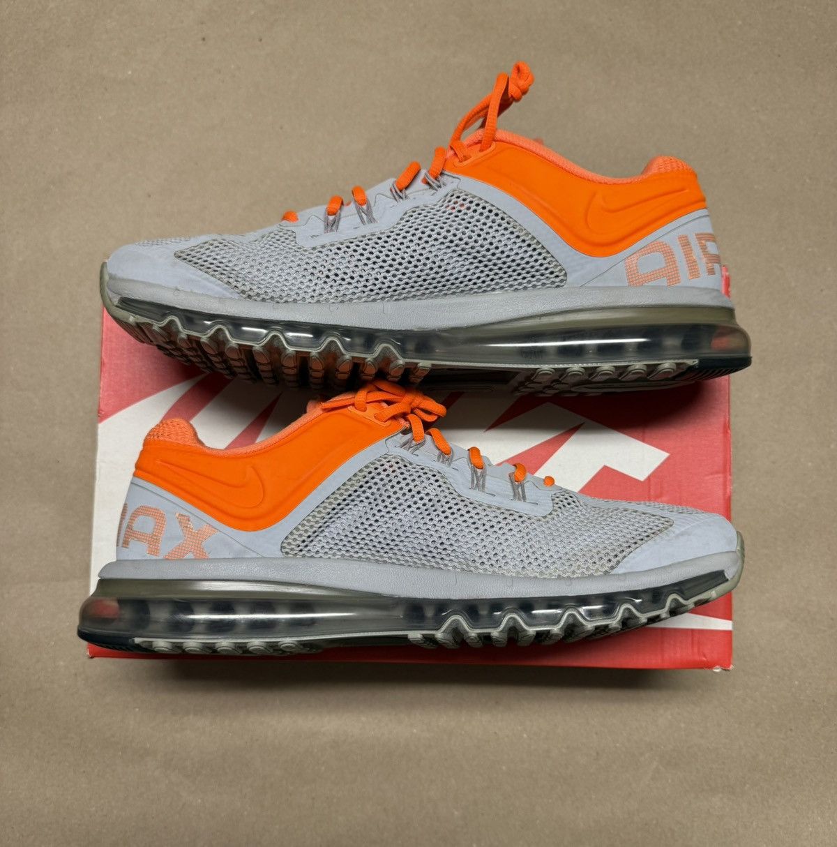 Nike Nike Air Max 2013 Dark Grey Orange Men’s size 14 running! Size US 14 / EU 47 - 2 Thumbnail