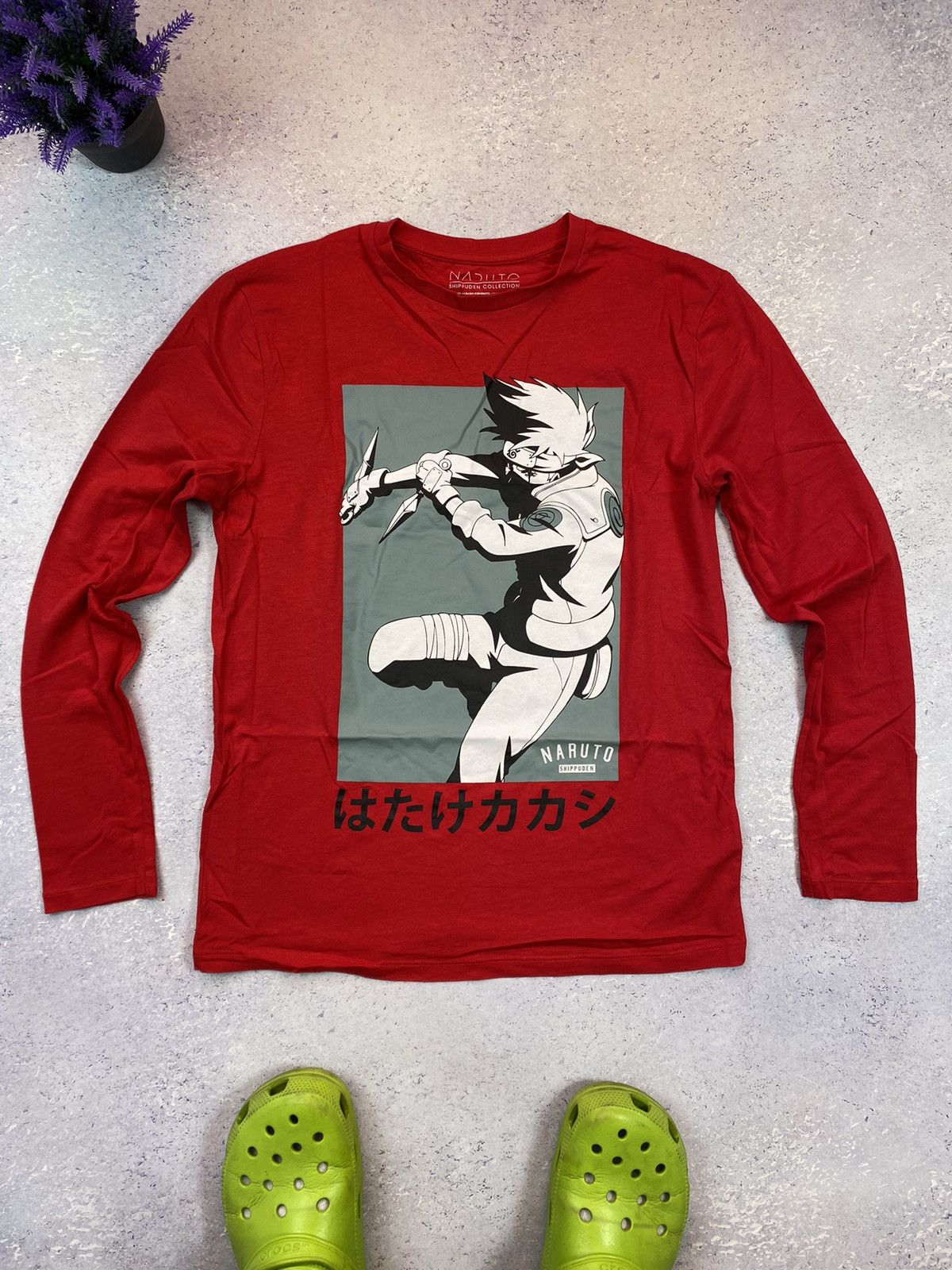 Anime Naruto Shippuden Kakashi Hatake Long Sleeve T Shirt Size US M / EU 48-50 / 2 - 3 Thumbnail