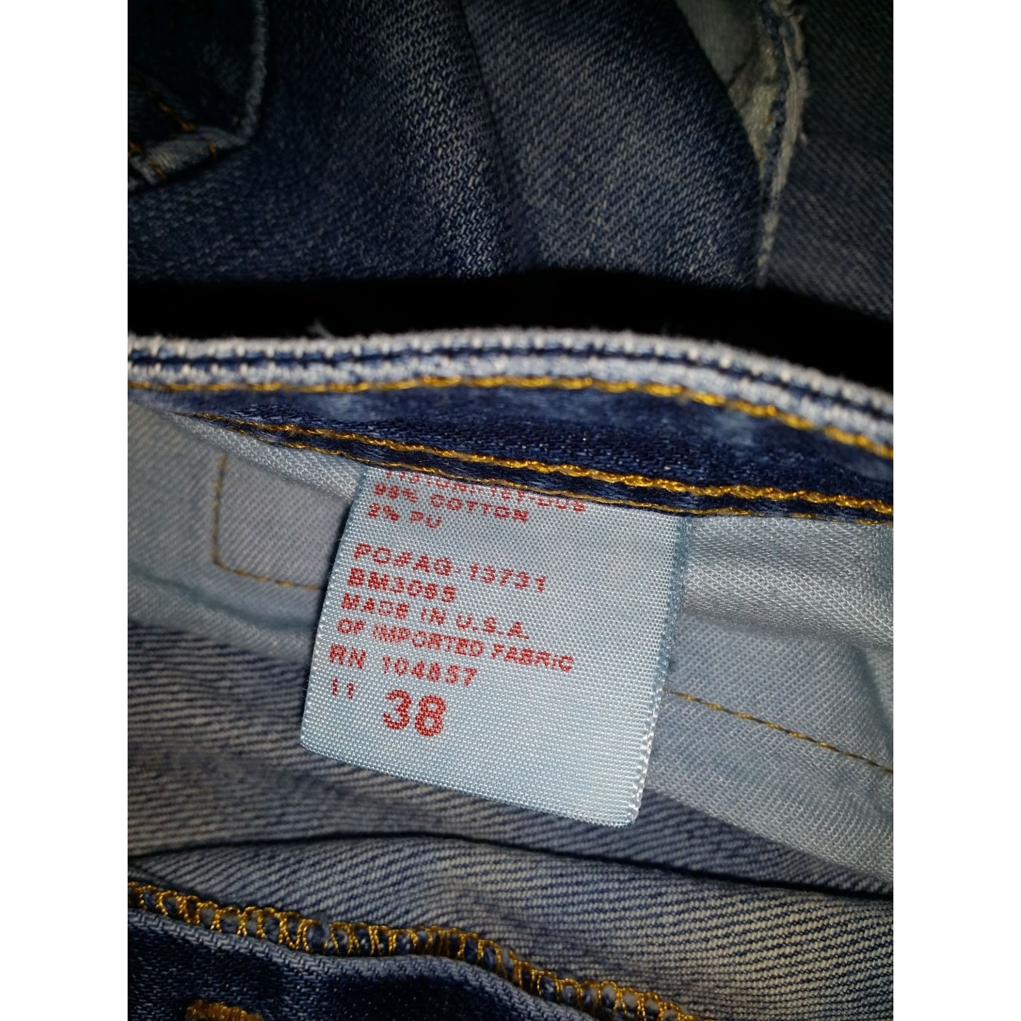 AG Adriano Goldschmied AG Adriano Goldschmied Matchbox Jeans Men Sz 38 Blue Denim M Size US 38 / EU 54 - 7 Thumbnail