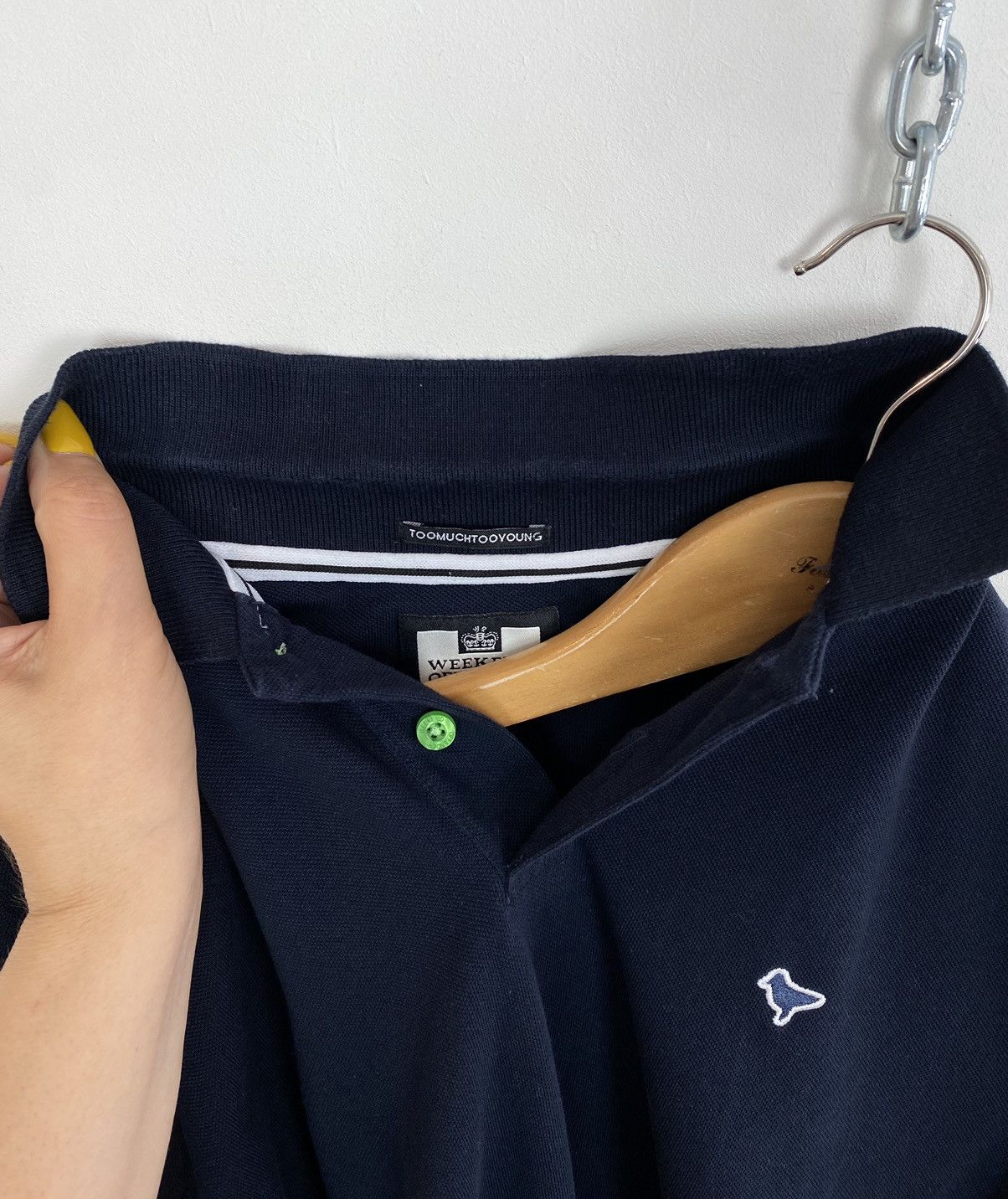 Weekend Offender Weekend Offender Short Sleeve Polo Shirt Size S Blue Top Size US S / EU 44-46 / 1 - 7 Thumbnail