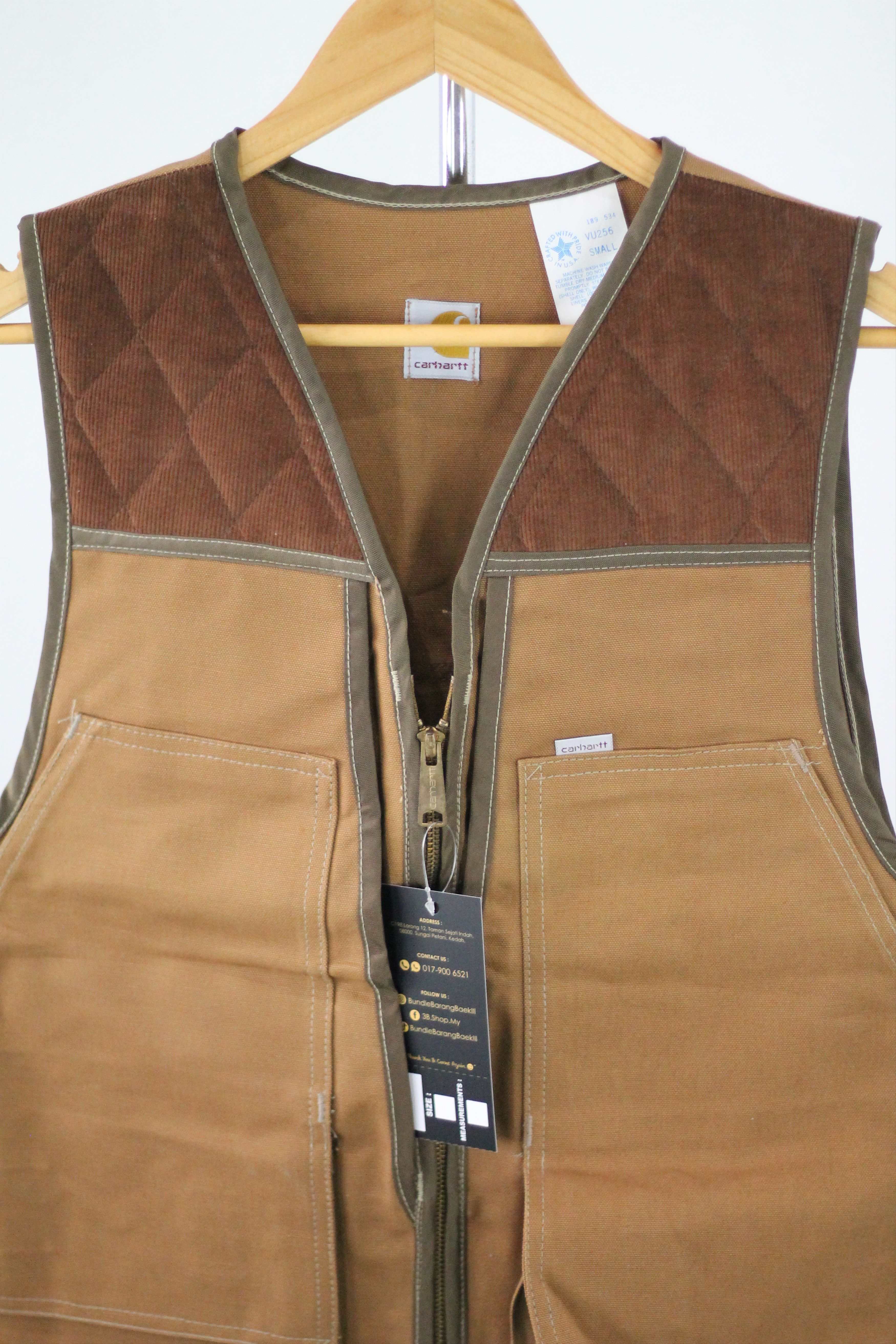 Carhartt × Vintage RARE! Vintage CARHARTT Vest Made in USA. Size US S / EU 44-46 / 1 - 3 Thumbnail