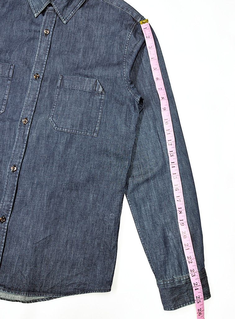 A.P.C. A.P.C denim double pocket long sleeve shirt rue madame paris Size US S / EU 44-46 / 1 - 7 Thumbnail
