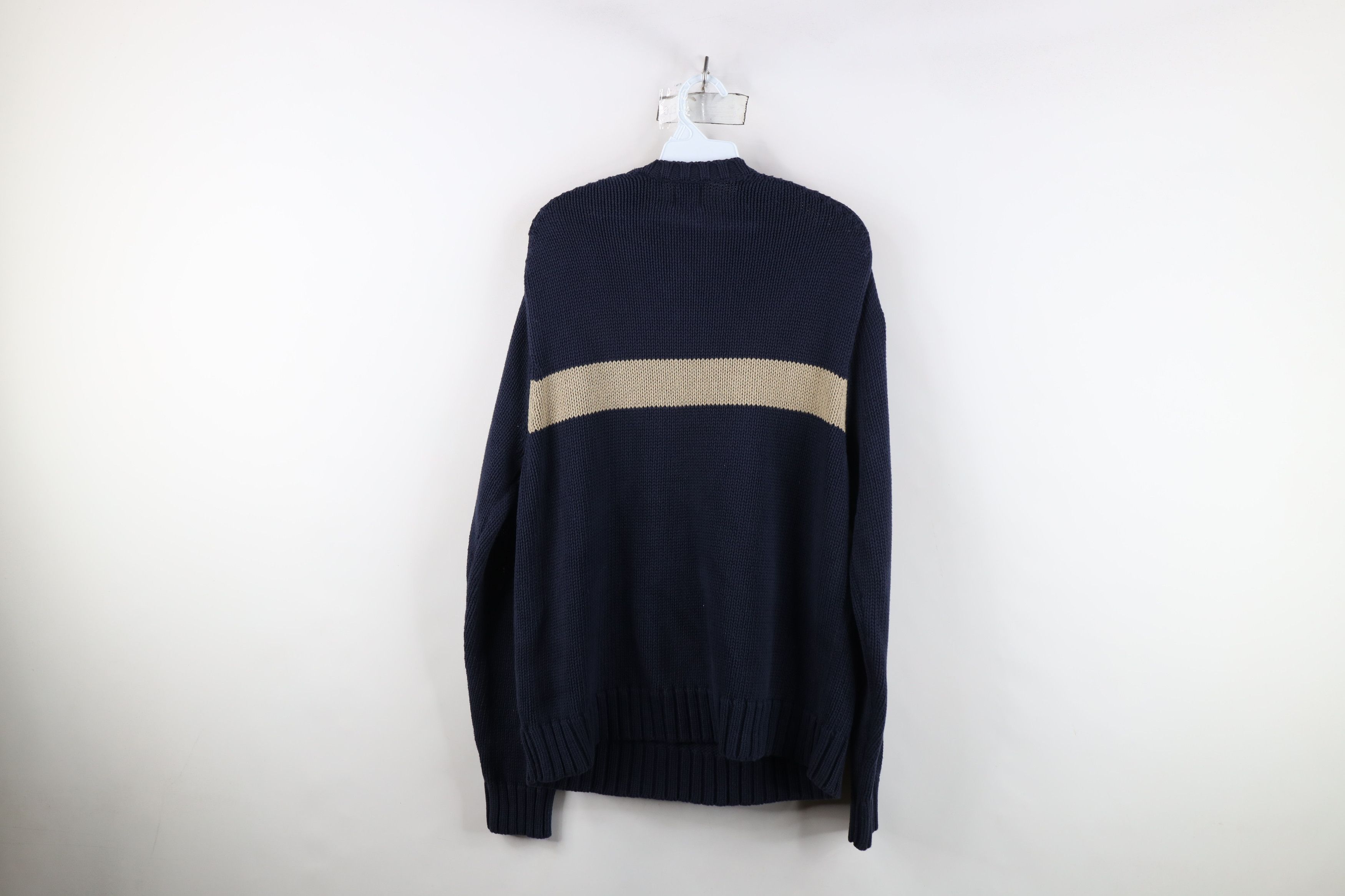 Gap Vintage Y2K 2001 Gap Block Heavyweight Cotton Knit Sweater Size US L / EU 52-54 / 3 - 9 Thumbnail
