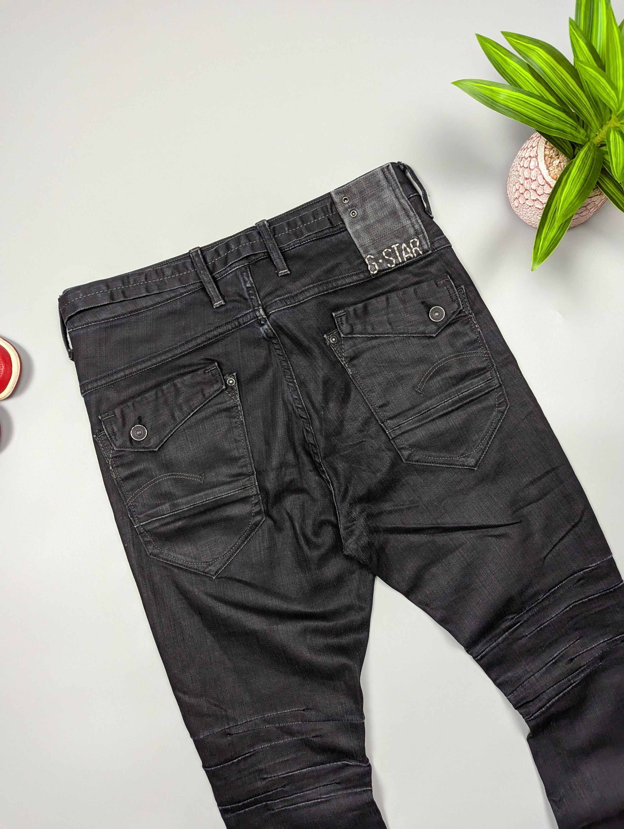 G-Star × Vintage G-Star RAW Women's Center Loose Tapered Distressed Jeans Size 29" - 11 Thumbnail