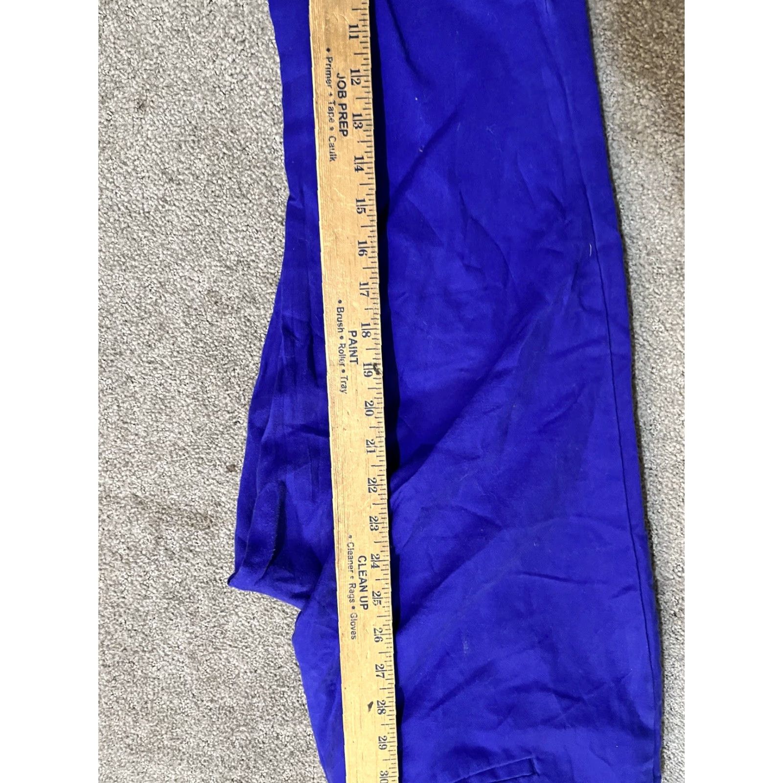 Liz Claiborne Liz Claiborne Womens Career Classic Pants Straight Blue 10 Slim Stretch Twill Tailored Flat Front 26in Inseam Mens Ladies Girls Womens Size 32" / US 10 / IT 46 - 6 Thumbnail
