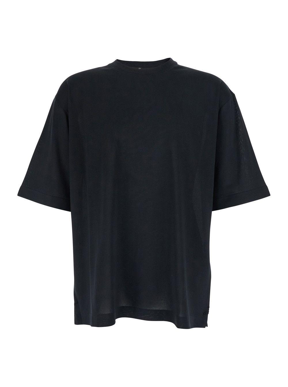 Jacquemus 'Le Rond Carre Mc' Black T-Shirt with Round Neck and Logo on the Back in Fabric Man Size US M / EU 48-50 / 2 - 1 Thumbnail