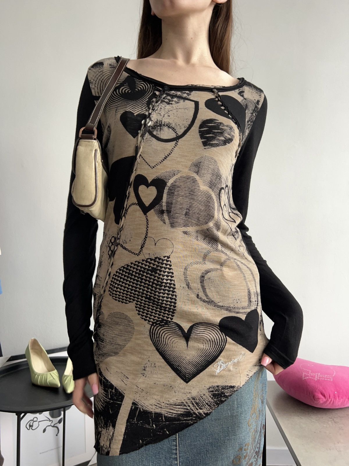 Desigual × Japanese Brand × Vintage Vintage Desigual Long Sleeve Japanese style asymmetrical Size M / US 6-8 / IT 42-44 - 5 Thumbnail