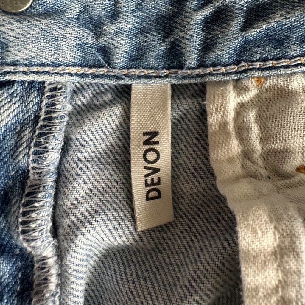 GRLFRND GRLFRND Devon Distressed HR Straight Crop Jeans Size 29 Size 29" - 3 Thumbnail