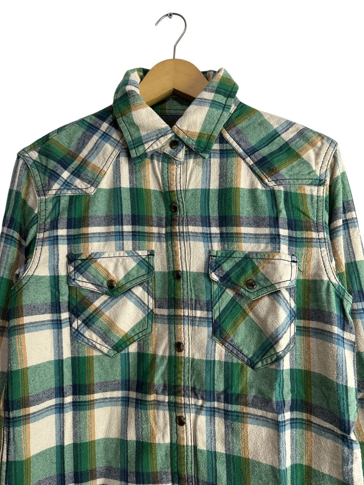 GOA 2000s GOA distressed metal button crinkle western shirt Size US M / EU 48-50 / 2 - 2 Thumbnail