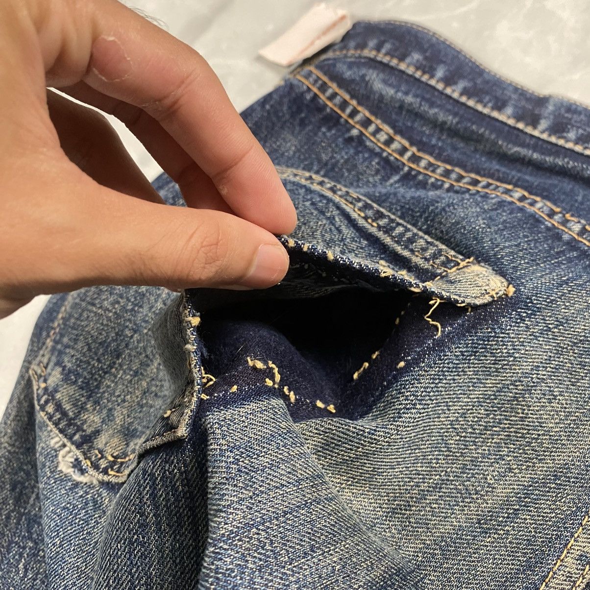 The Real McCoy's Rare Vintage Joe Mccoy Washed Selvedge Denim Size US 30 / EU 46 - 18 Thumbnail