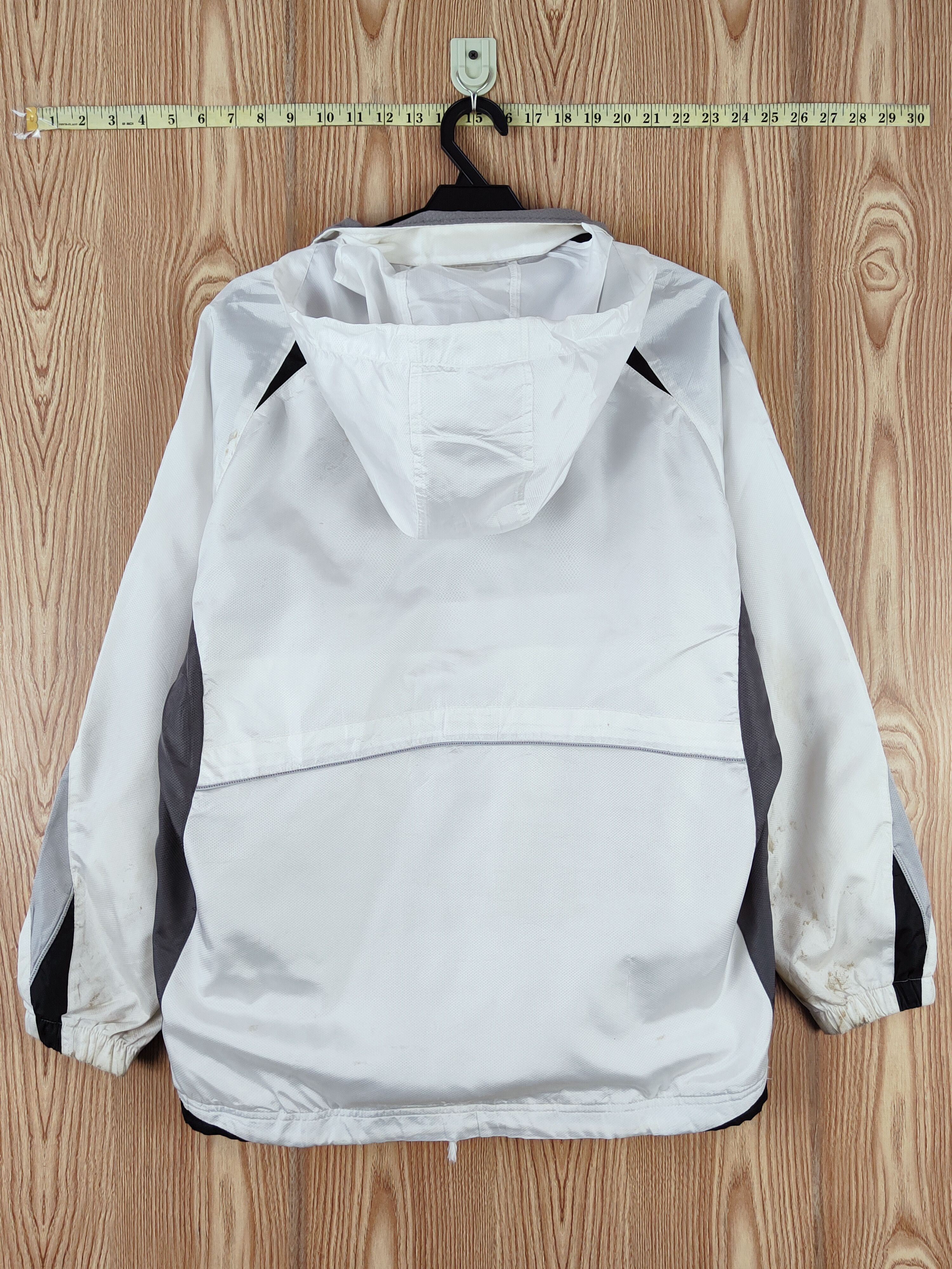 Mizuno × Vintage Mizuno White Gray Hoodie Sweaters (Vintage Sports wear) Size US L / EU 52-54 / 3 - 9 Thumbnail