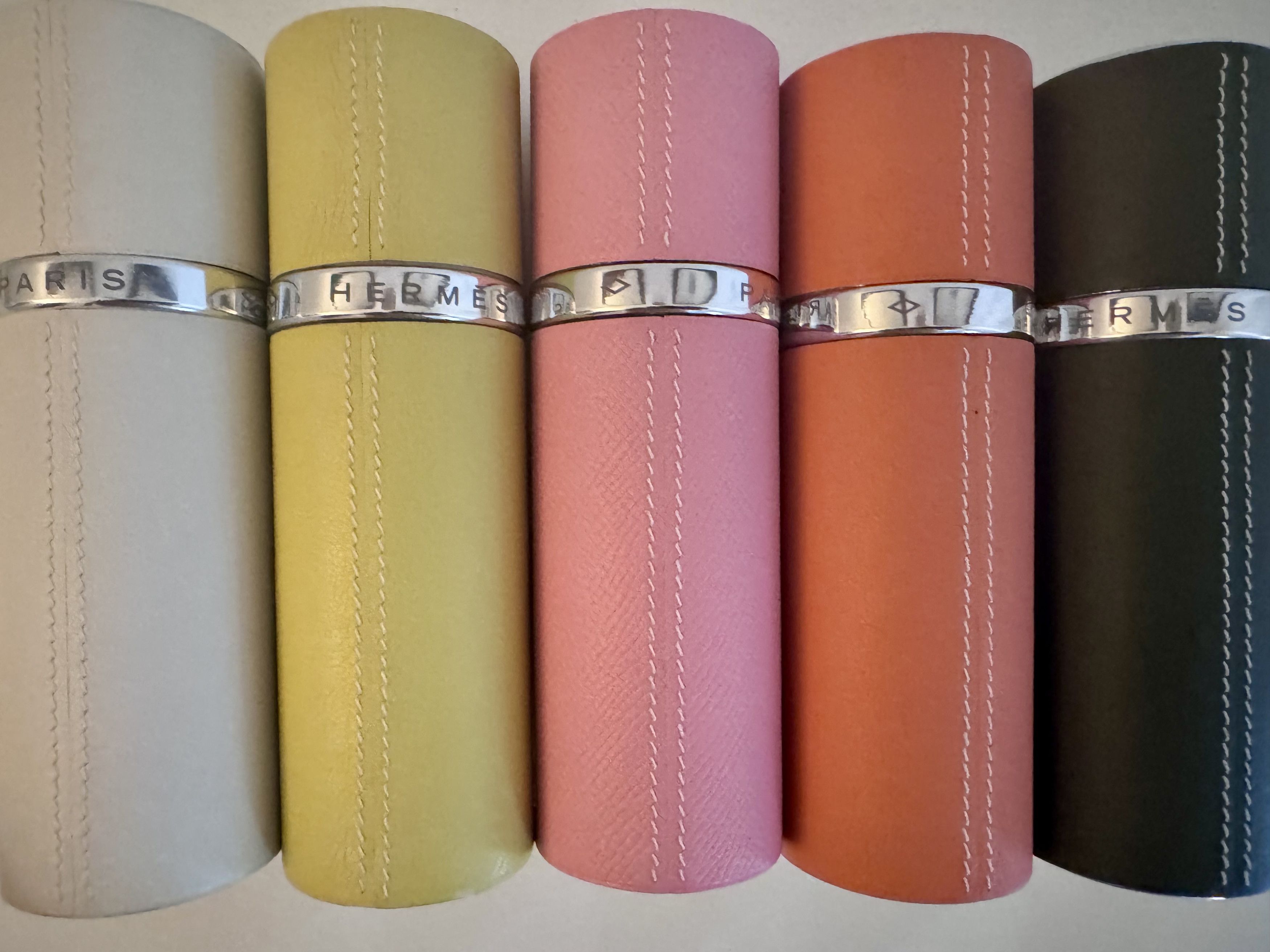 Hermès leather travel spray (large model) factice bottle