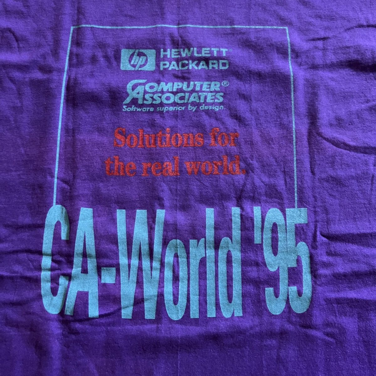 Vintage Vintage 90s CA-World ‘95 Computer Tech Event shirt Size US XL / EU 56 / 4 - 3 Thumbnail