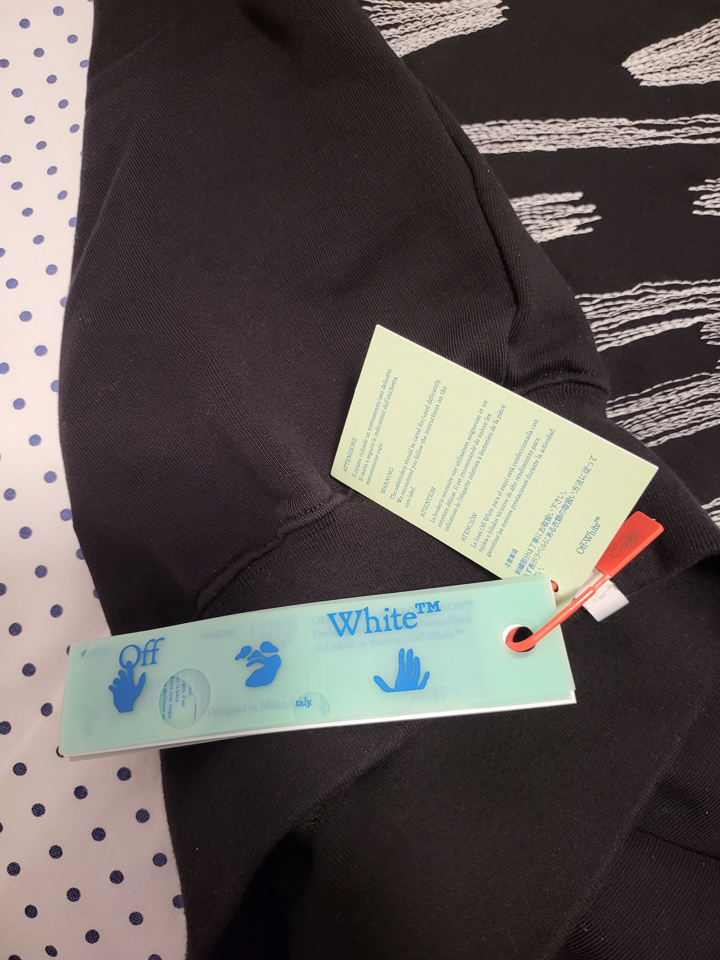 Off-White Scribble Diag Crewneck Boxy Sweatshirt Size US XL / EU 56 / 4 - 6 Thumbnail