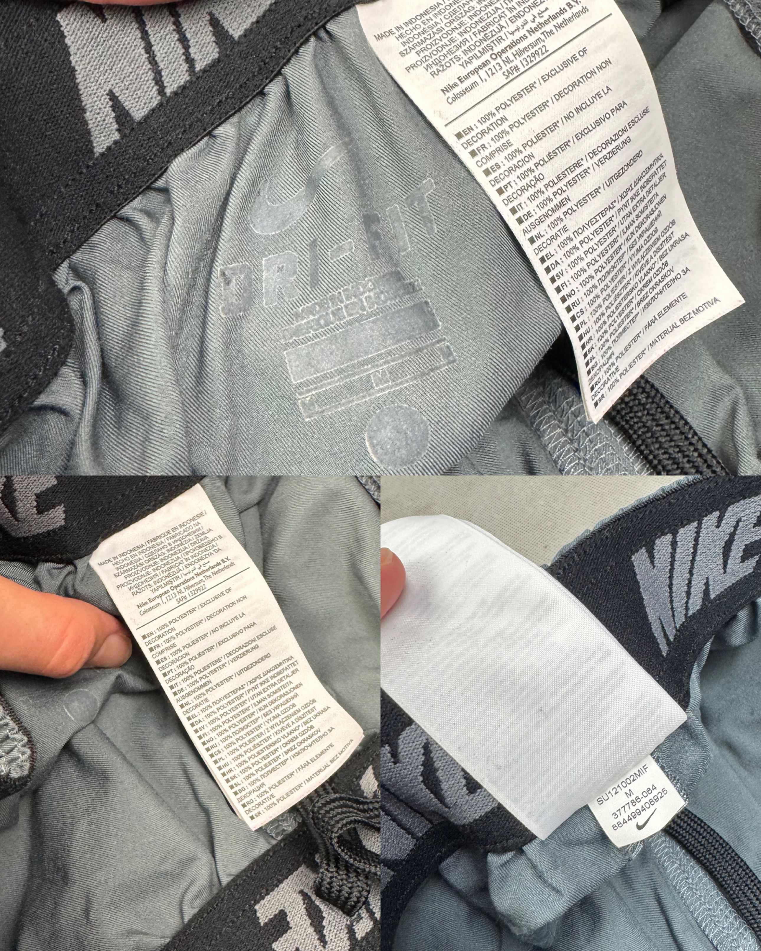 Nike Nike Dri-Fit Men's Gray Athletic Training Track Pants Medium Size US 30 / EU 46 - 4 Thumbnail