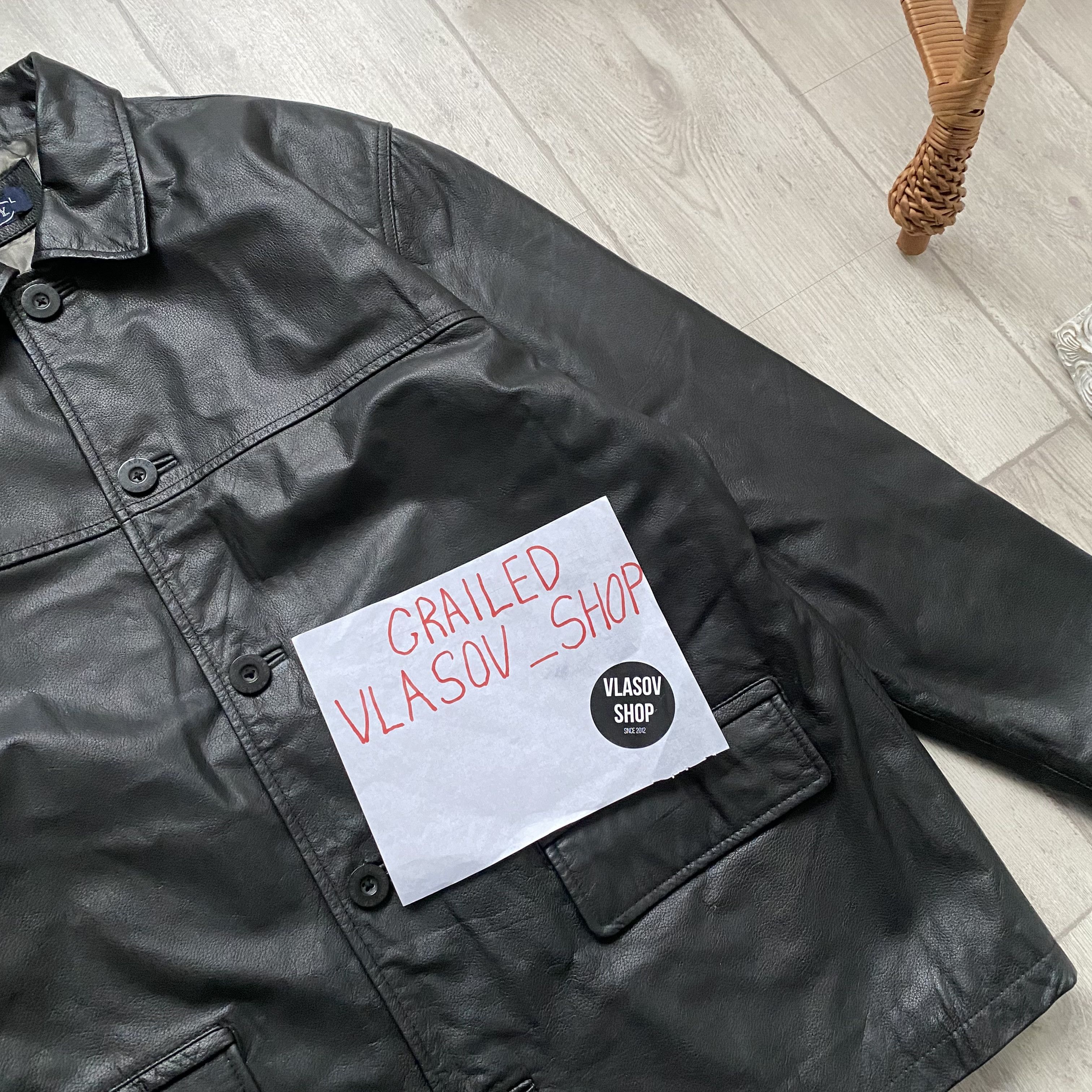 Marlboro Classics Vintage 90s Genuine Leather Jacket USA Balenciaga style Size US L / EU 52-54 / 3 - 4 Thumbnail