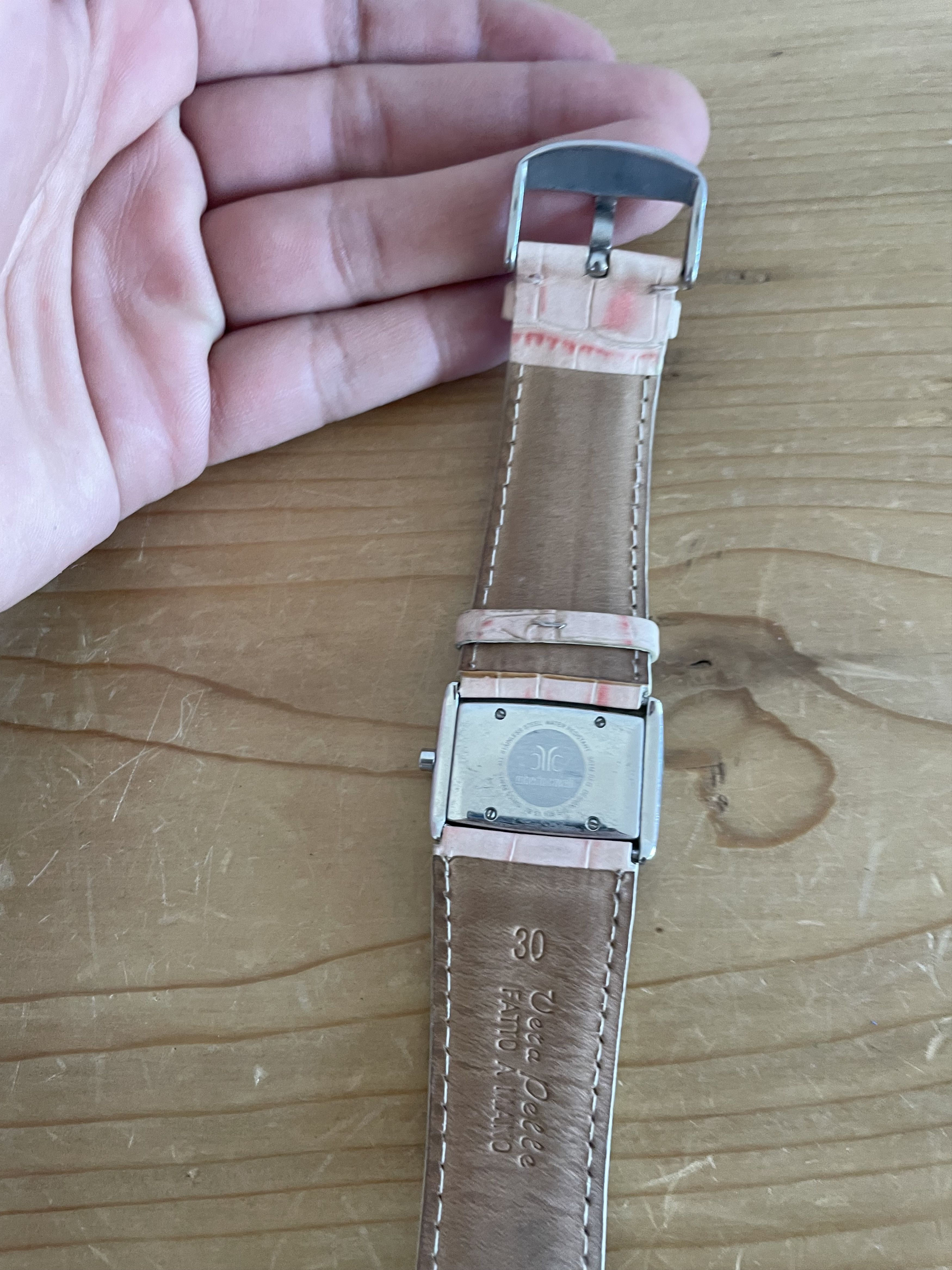 Roberto Cavalli Pink Snakeskin Strap Watch Size ONE SIZE - 8 Thumbnail