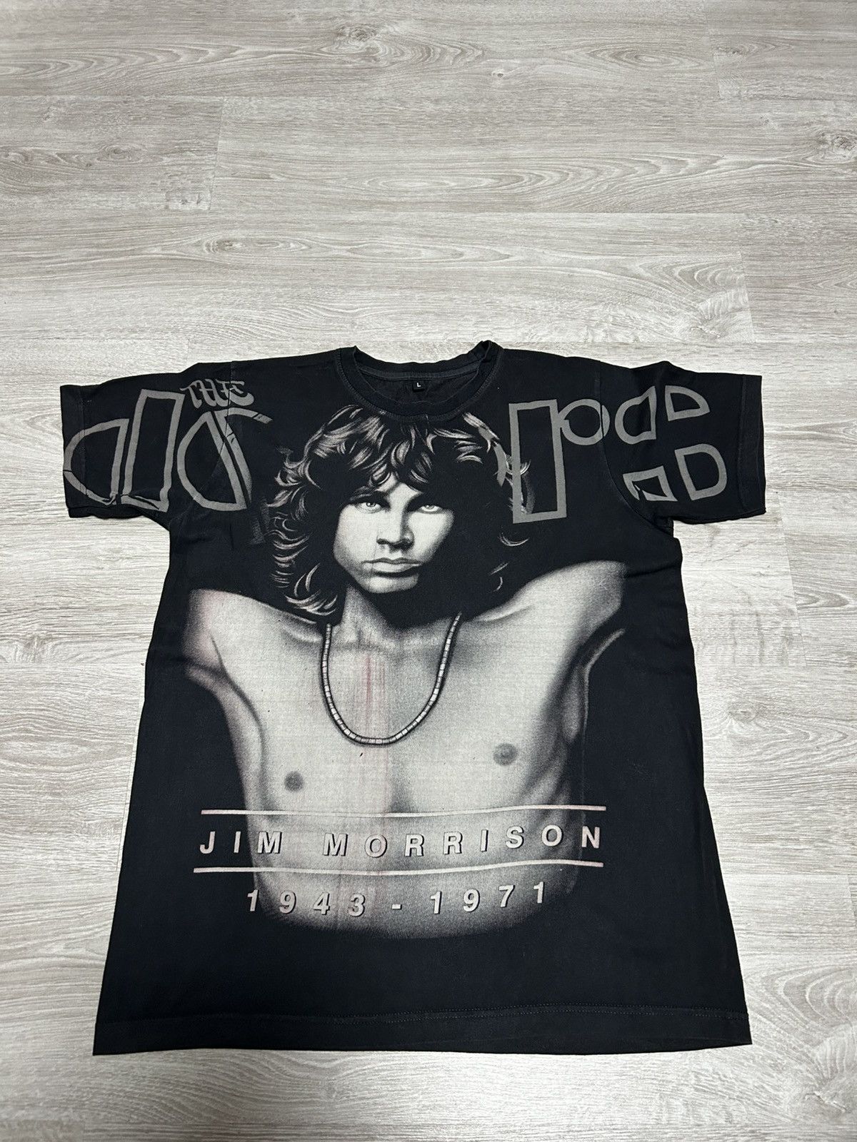 Vintage Vintage Jim Morrison 1943-1971 All Over Print T-Shirt Size US L / EU 52-54 / 3 - 1 Thumbnail