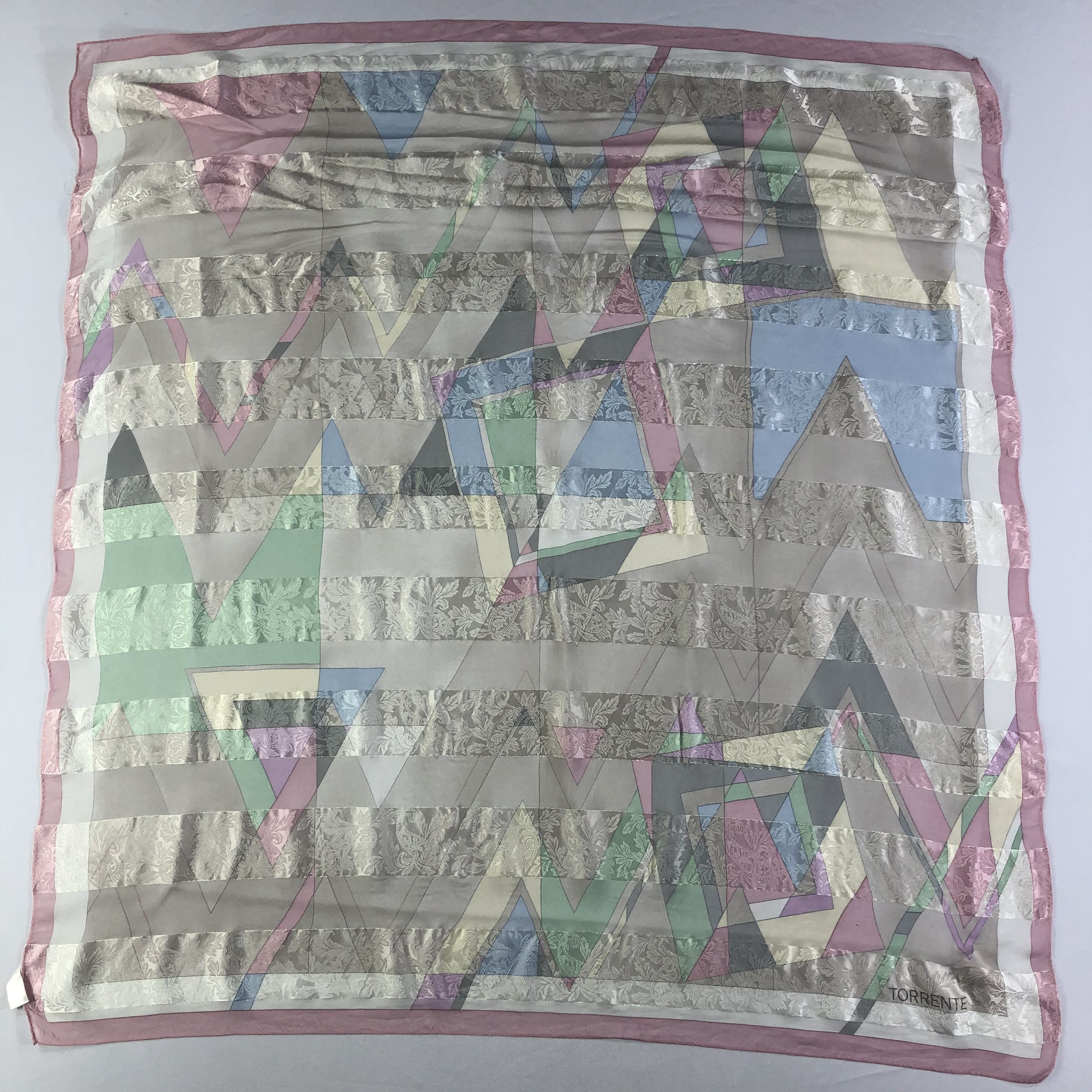Vintage Vintage Torrente Silk Scarf Size ONE SIZE - 2 Thumbnail