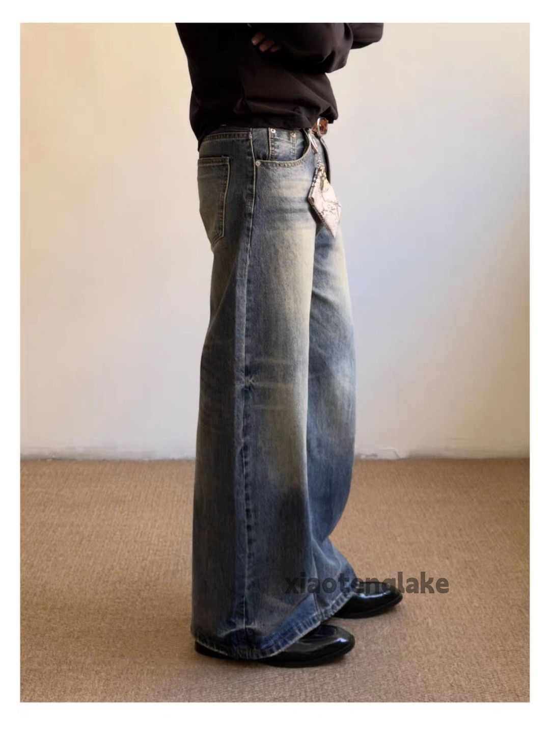 Jean xz vintage distressed faded cleanfit yuppie flared jeans Size US 28 / EU 44 - 4 Thumbnail