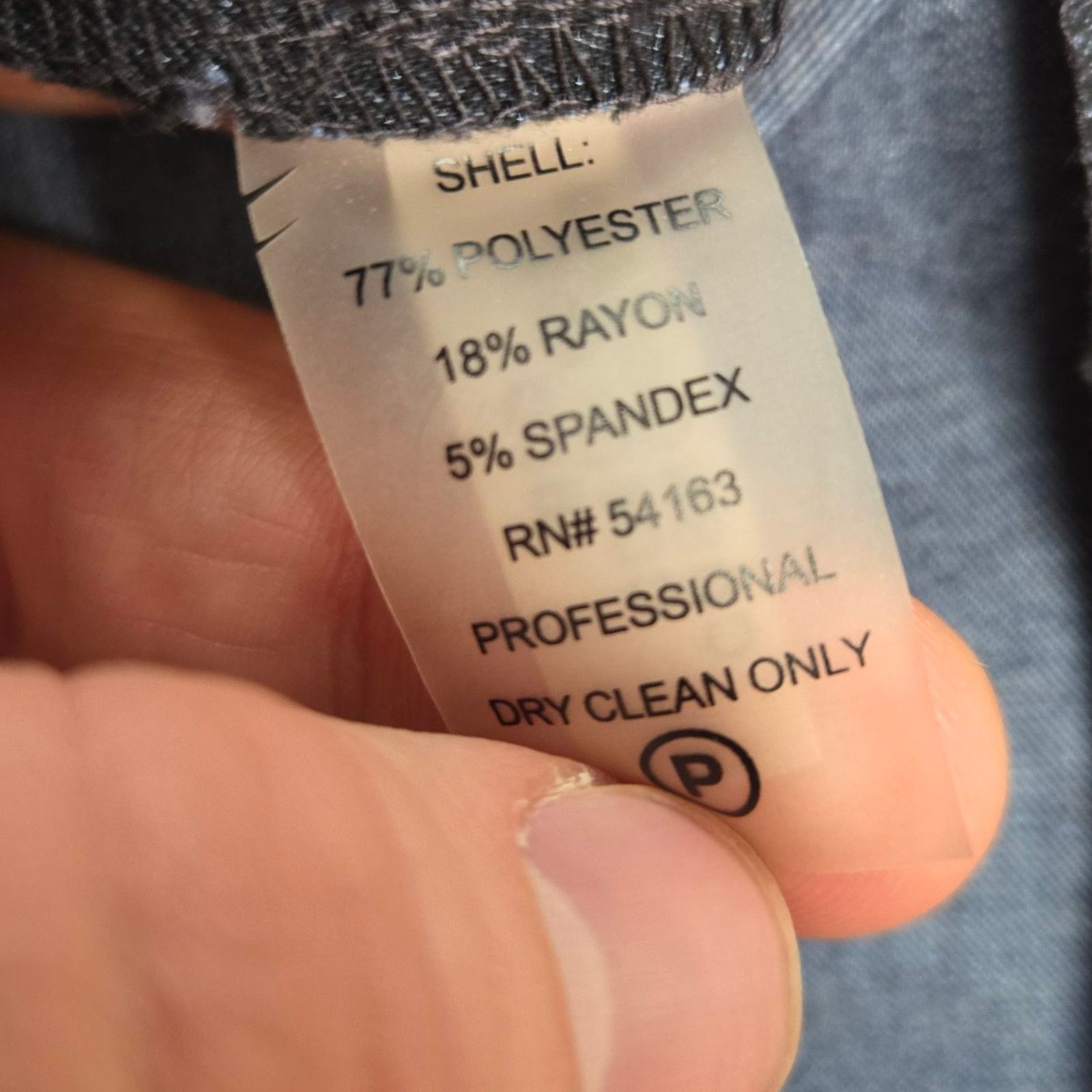 Calvin Klein Calvin Klein Dark Wash Chambray Career Dress Size 4 Size S / US 4 / IT 40 - 5 Thumbnail