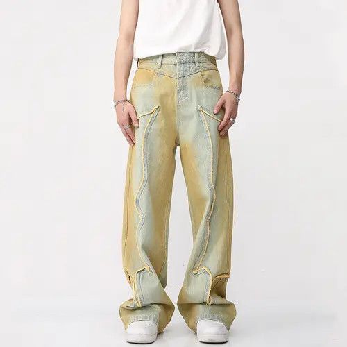 Japanese Brand Gradient Straight Jeans Size US 32 / EU 48 - 4 Thumbnail