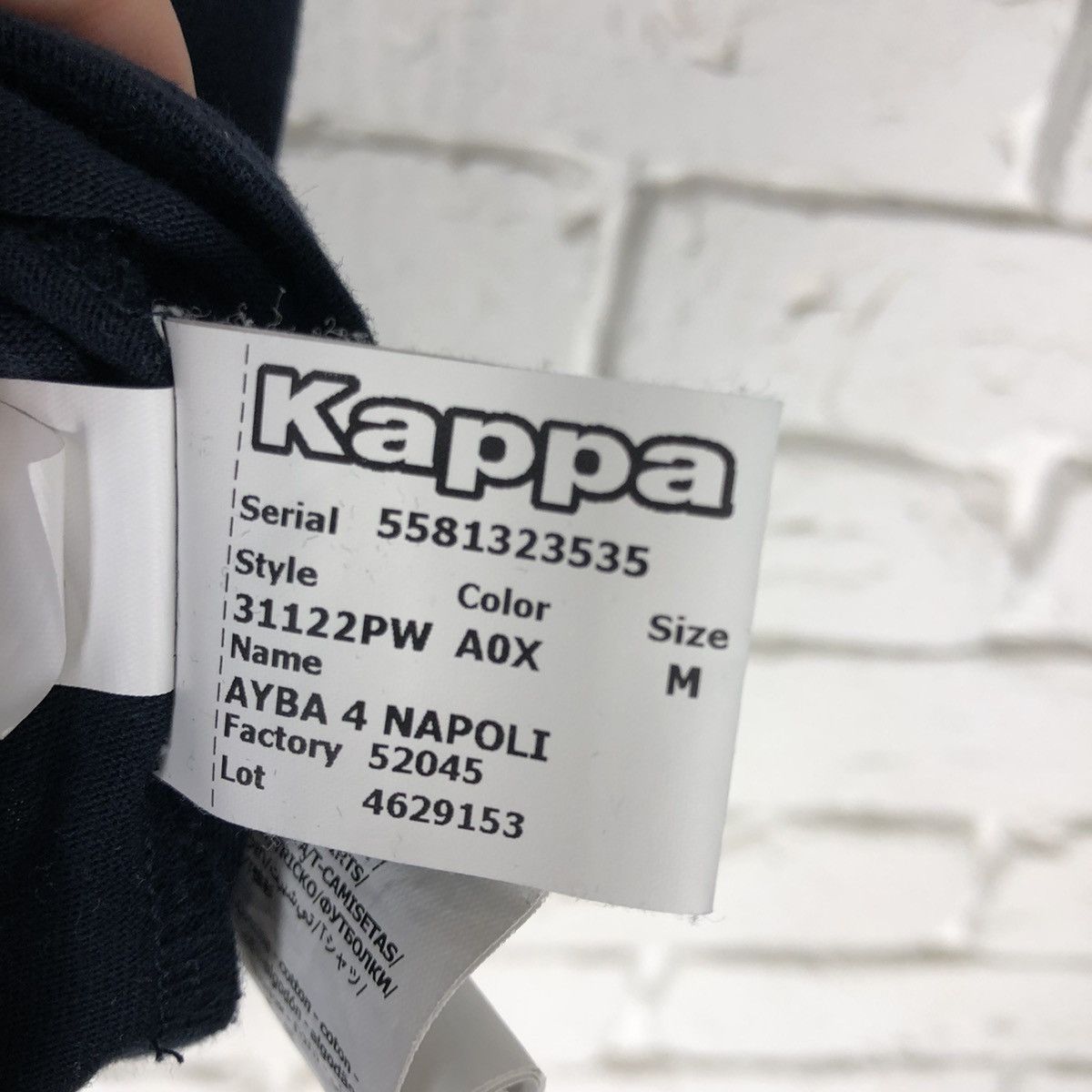 Kappa Napoli Kappa training tee t shirt jersey Size US M / EU 48-50 / 2 - 7 Thumbnail