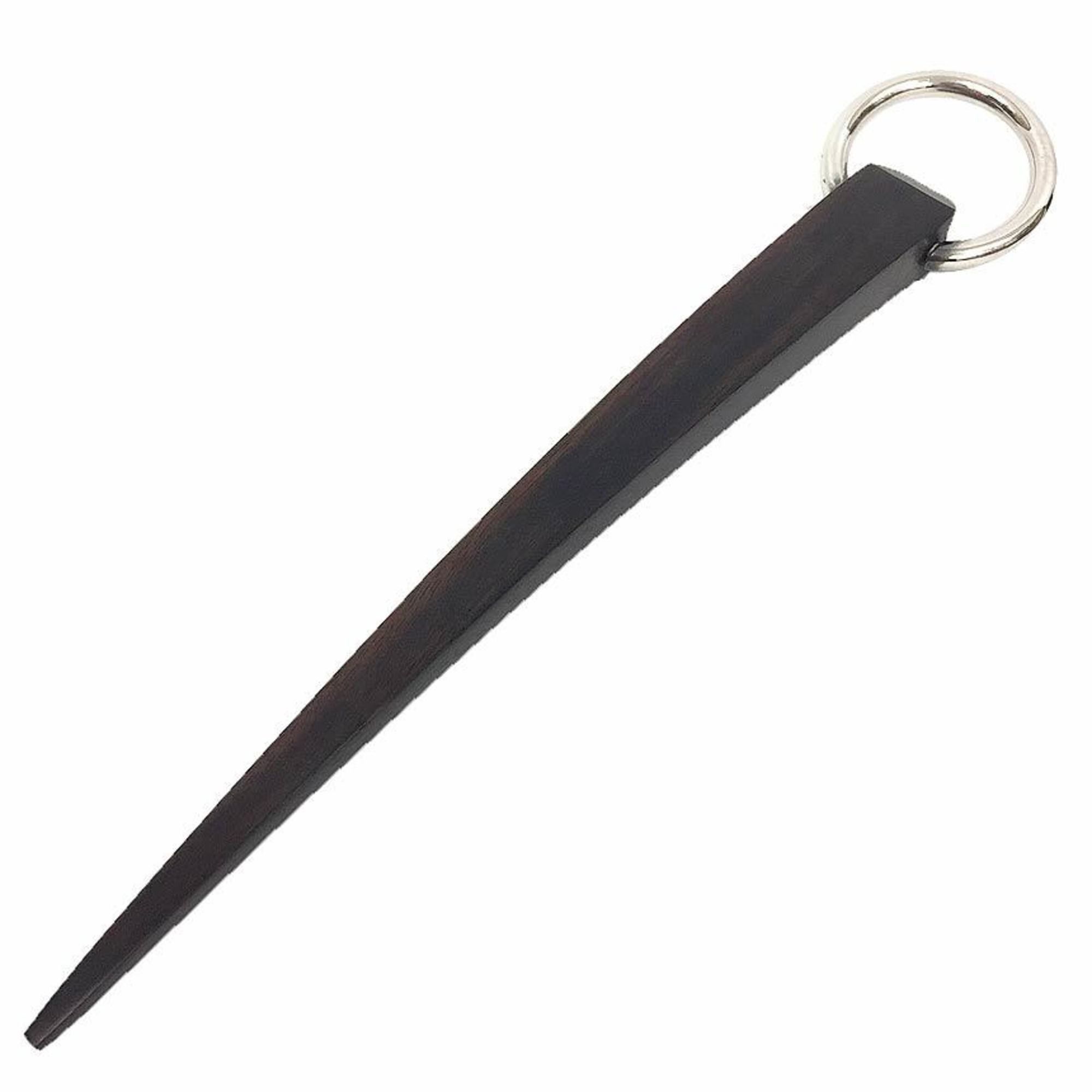 image of Hermes Hair Pick Hairpin Clip Wood X Silver 925 Brown, Women's