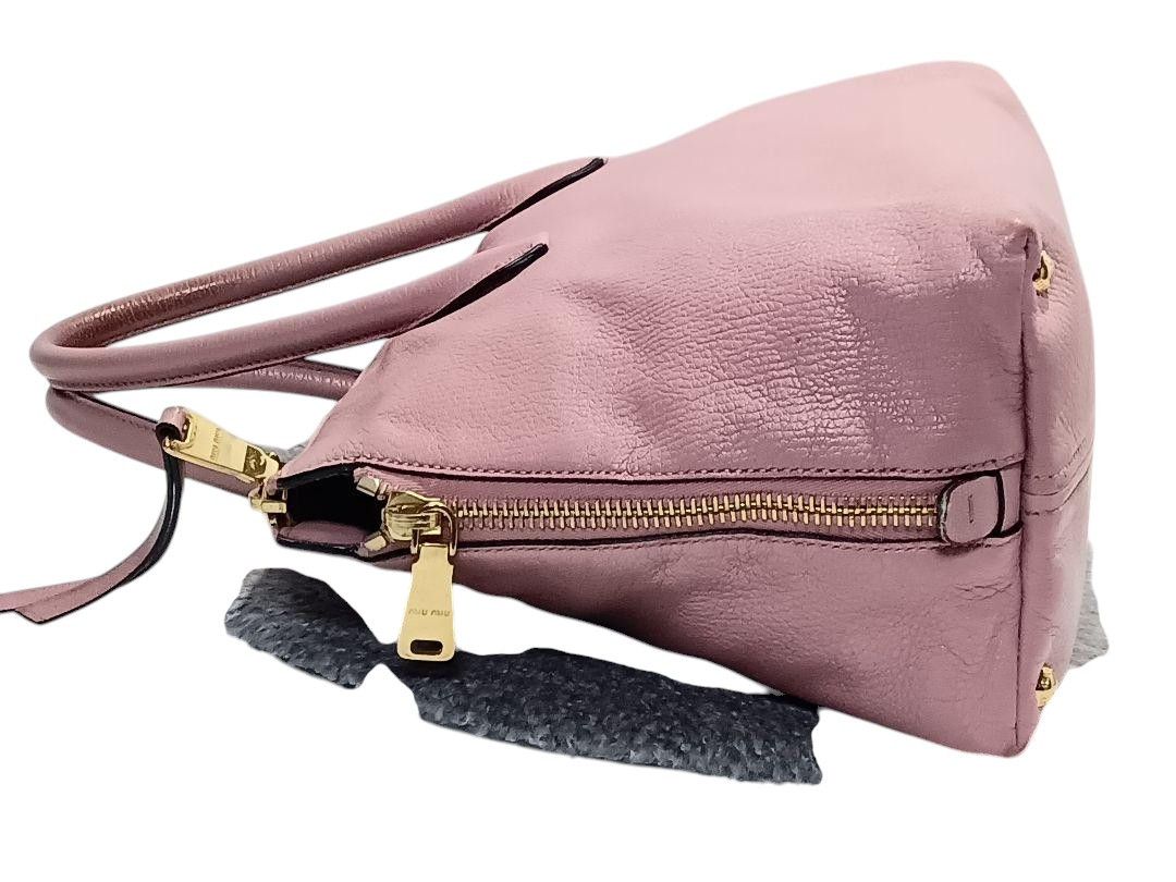 Miu Miu Miu Miu - Pink Goat Leather Handbag Shoulder Bag Vintage Size ONE SIZE - 3 Thumbnail