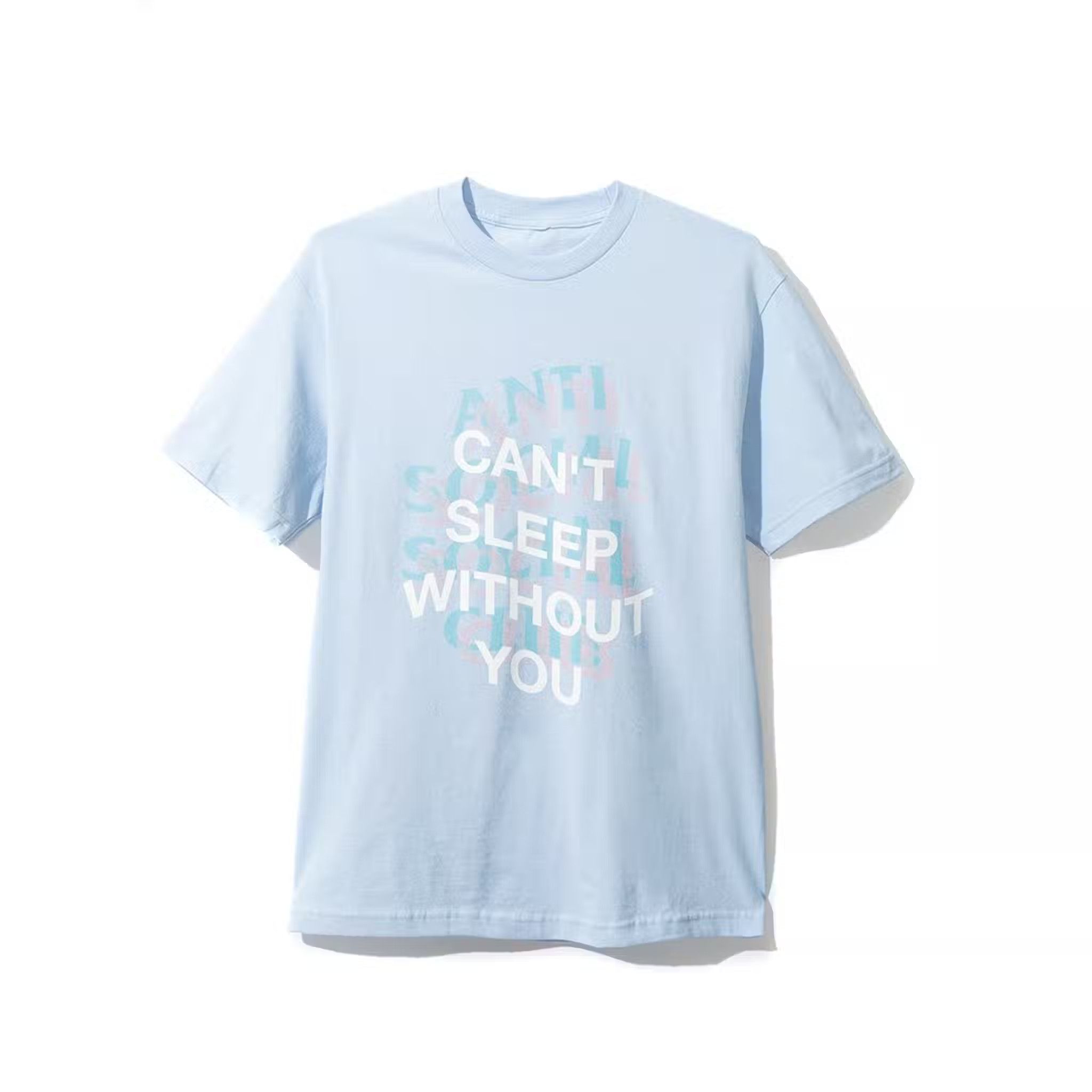 image of Anti Social Social Club Cant Sleep Tee in Blue, Men's (Size Large)
