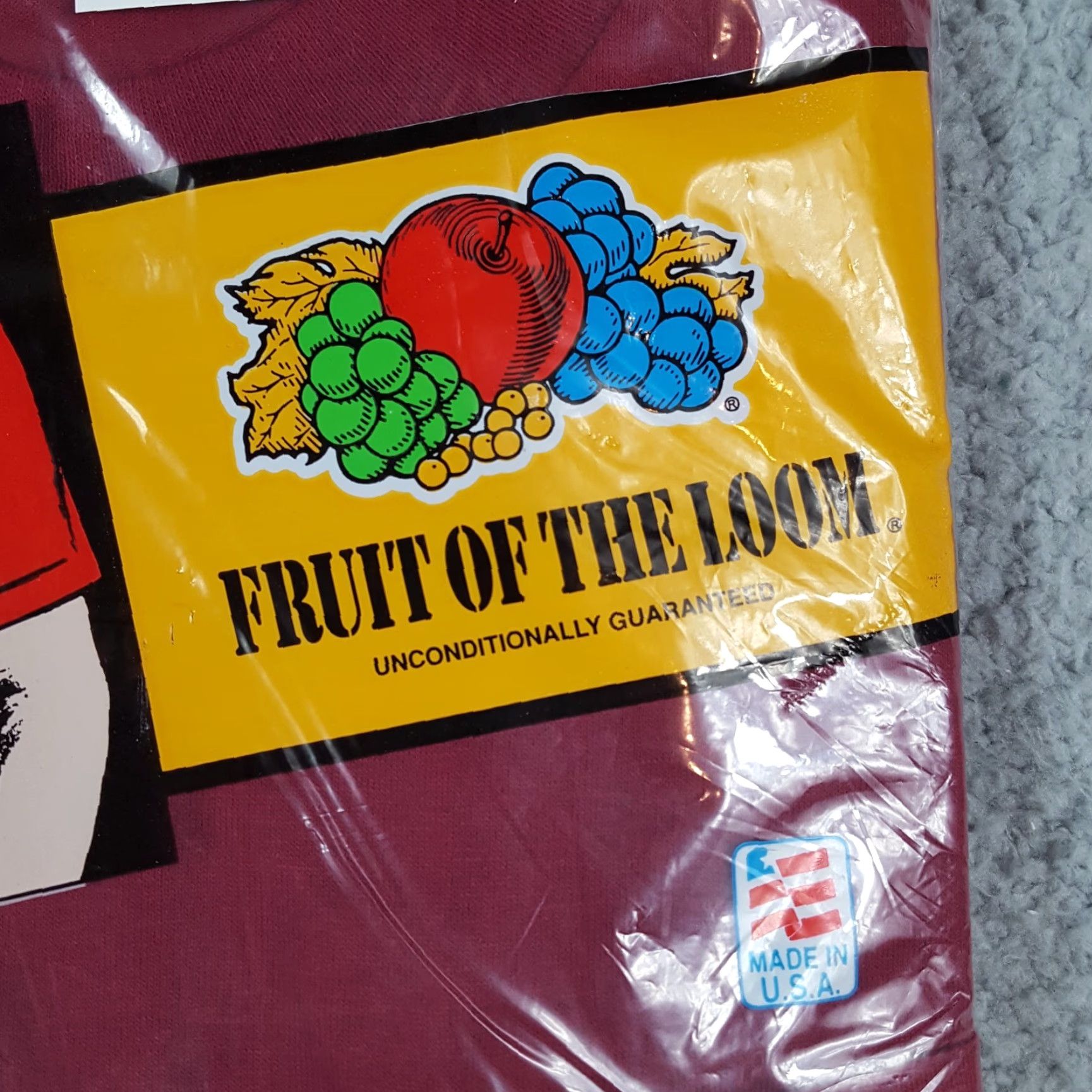Fruit Of The Loom VINTAGE Fruit Of The Loom T-Shirt Red Pocket Tee Men's 3XL 1990s 1991 USA Made Cotton Short Sleeve Crew Neck Size US XXL / EU 58 / 5 - 2 Thumbnail