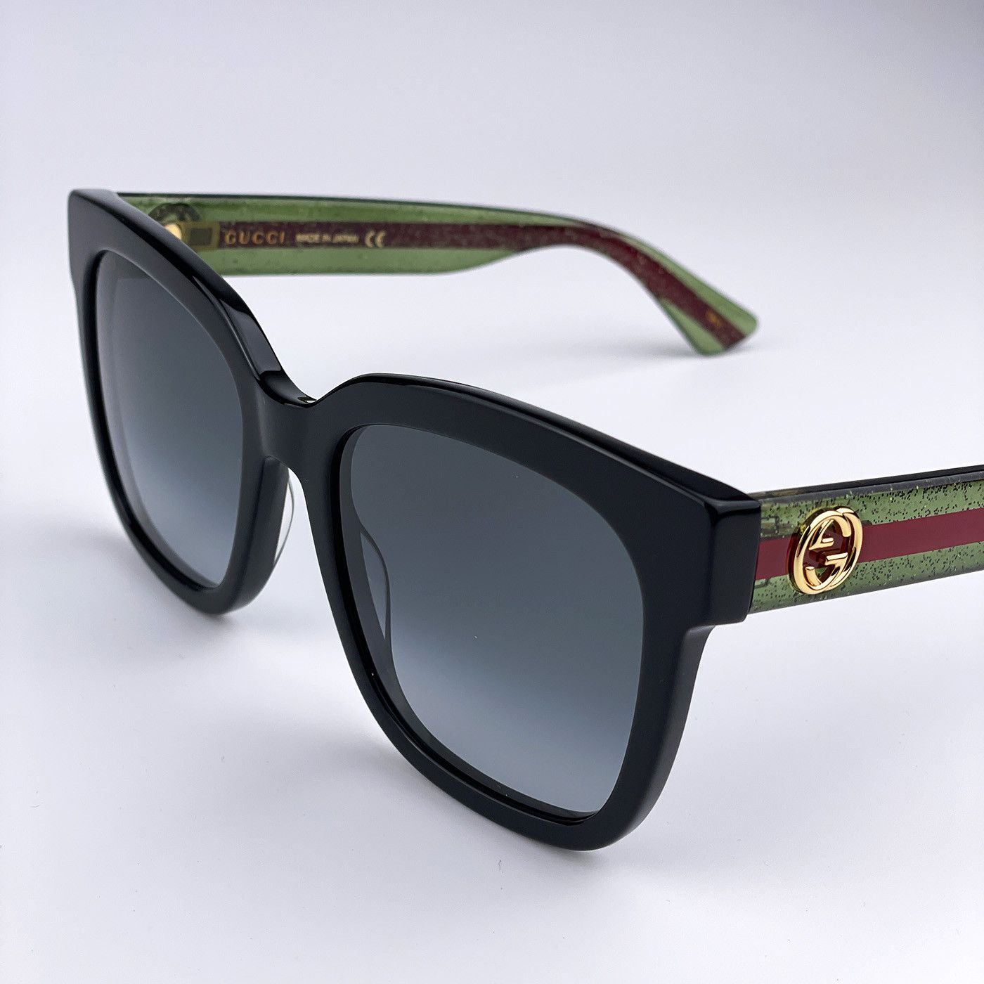 Gucci NEW GUCCI GG0034SN 002 Black Grey Gradient Women Sunglasses Size ONE SIZE - 3 Thumbnail