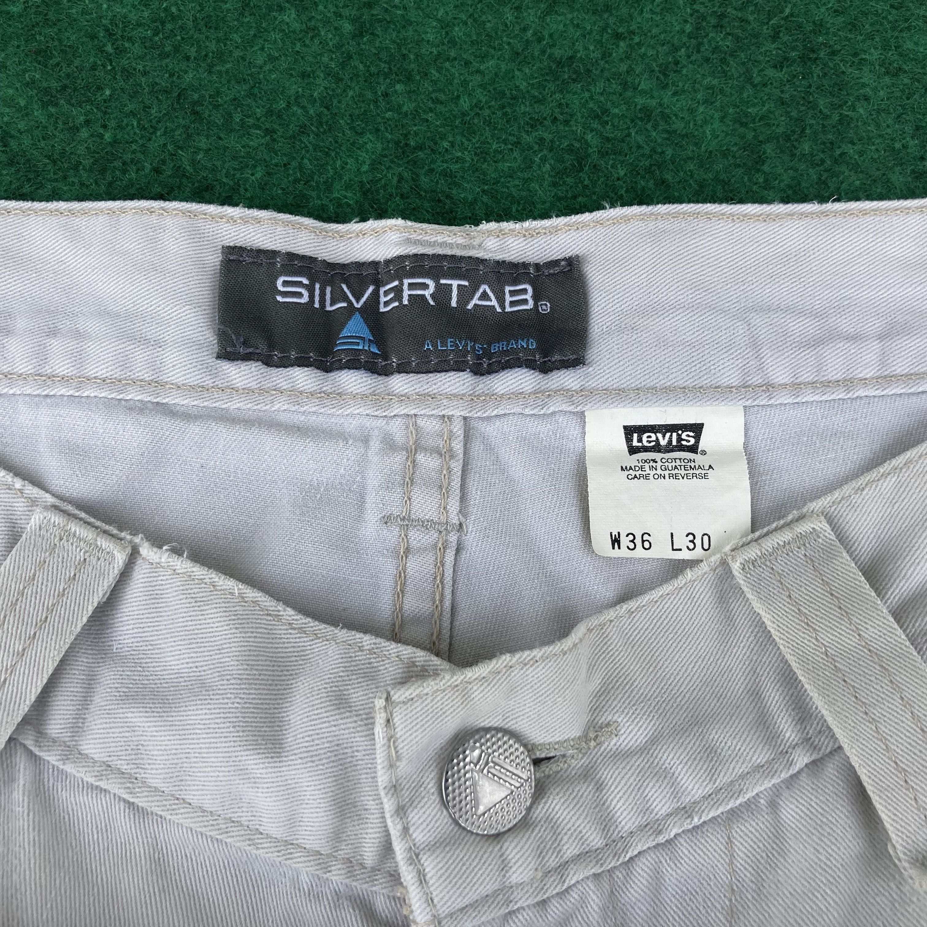 Levi's × Vintage Vtg Levis Silvertab Baggy Cargo Pant 90s Jeans Size US 36 / EU 52 - 4 Thumbnail