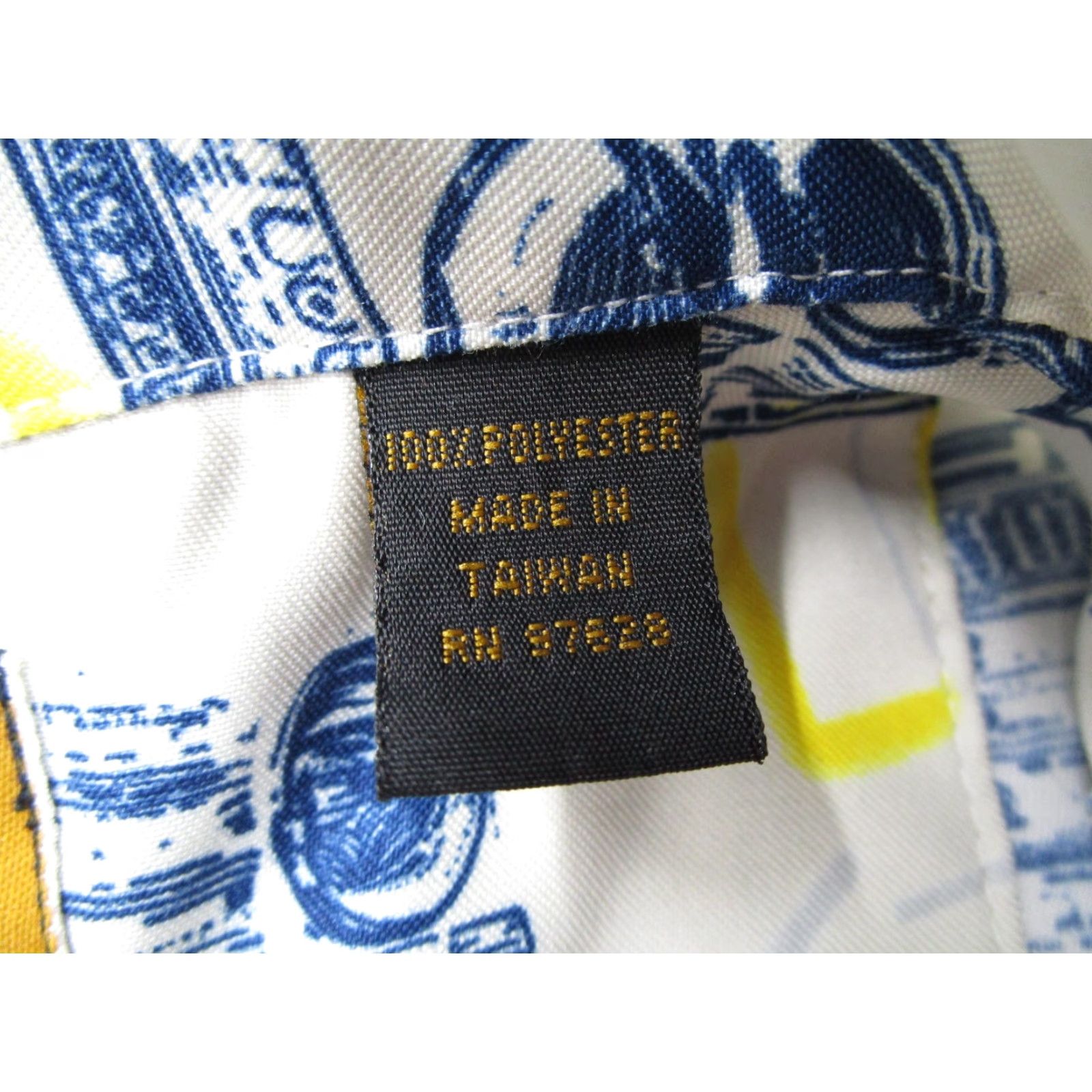 Pepe Jeans VINTAGE Pepe Jeans London Shirt Mens XXL White Blue AOP Boombox Print Loop Collar Y2K Size US XXL / EU 58 / 5 - 4 Thumbnail