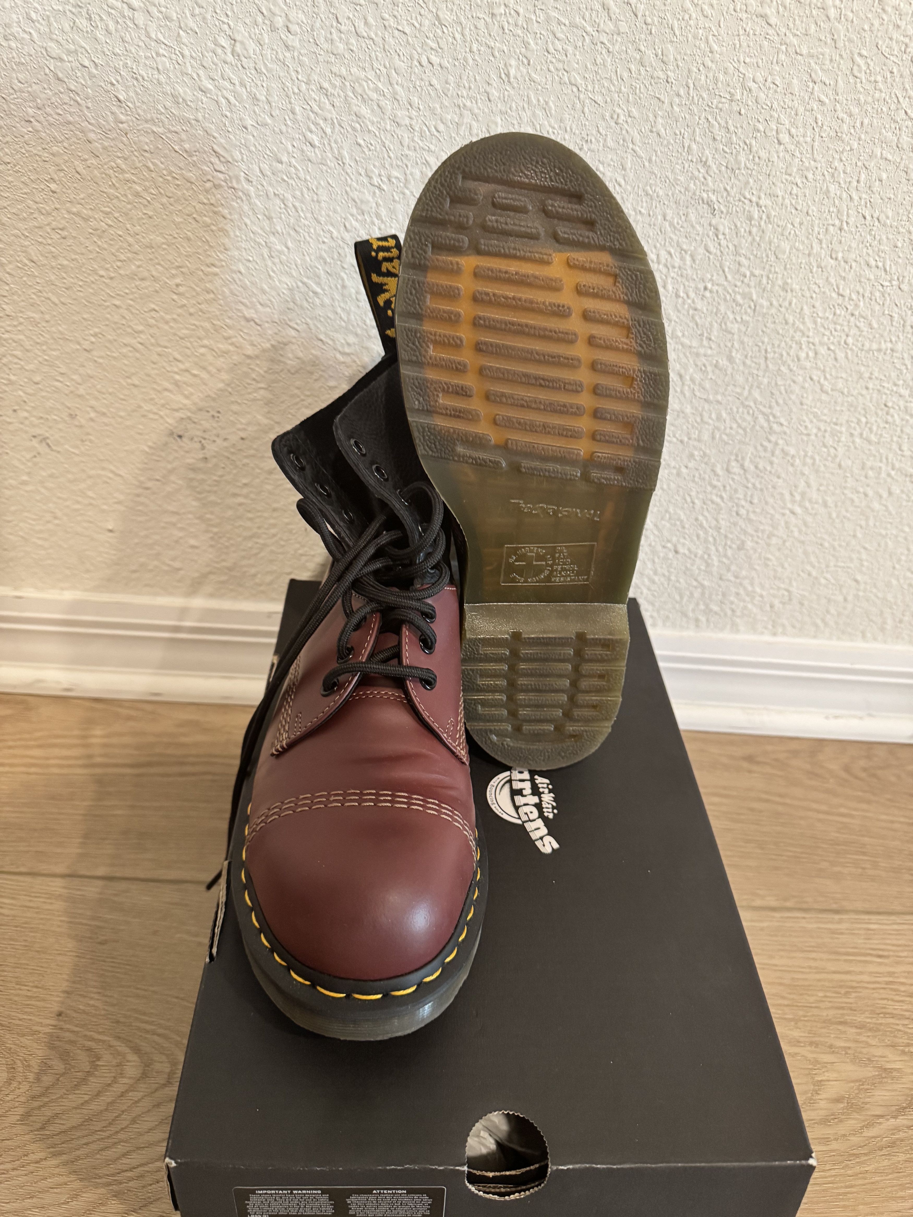 Dr. Martens × MM6 MM6 MARGIELA / DOC MARTINS STEEL TOE BOOT Size US 8 / EU 41 - 8 Thumbnail