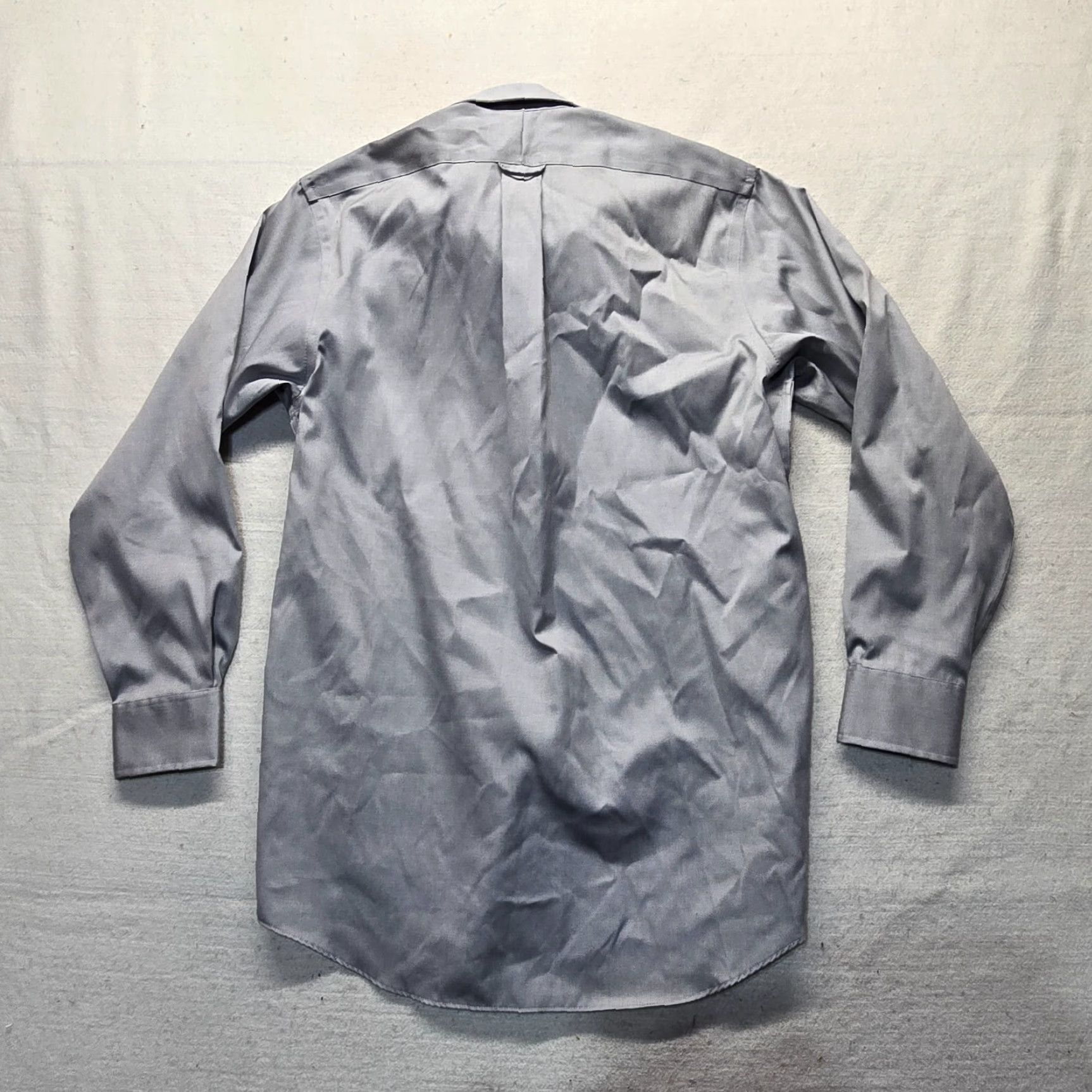 Van Heusen Van Heusen Shirt Dress Shirt Adult Men S Gray 14.5 15 32/33 Button Up Long Sleeve Solid Regular Size US S / EU 44-46 / 1 - 7 Thumbnail