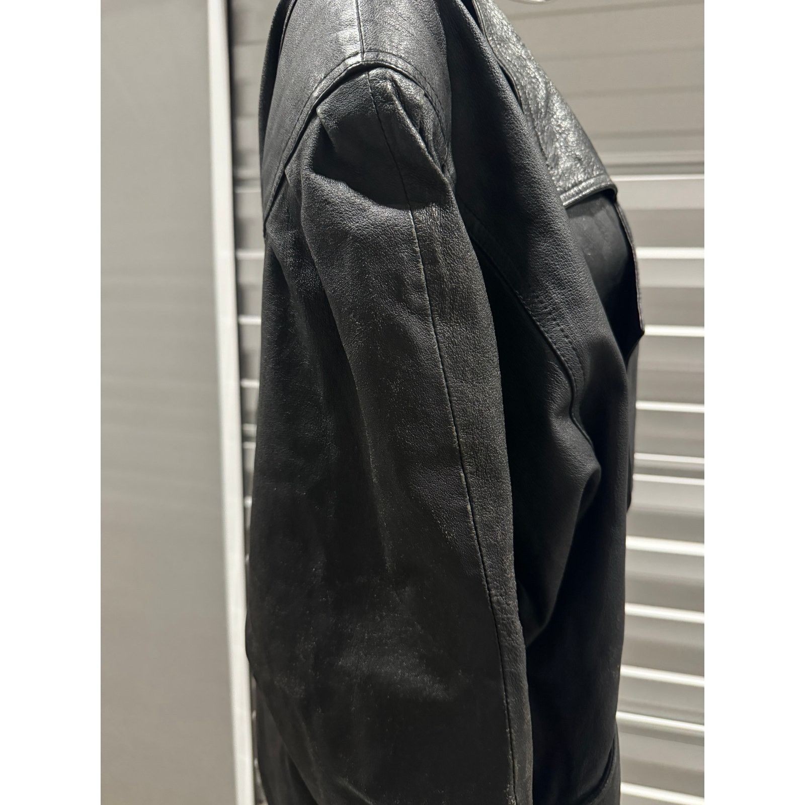Vintage VTG LEATHER COAT Size XL / US 12-14 / IT 48-50 - 8 Thumbnail