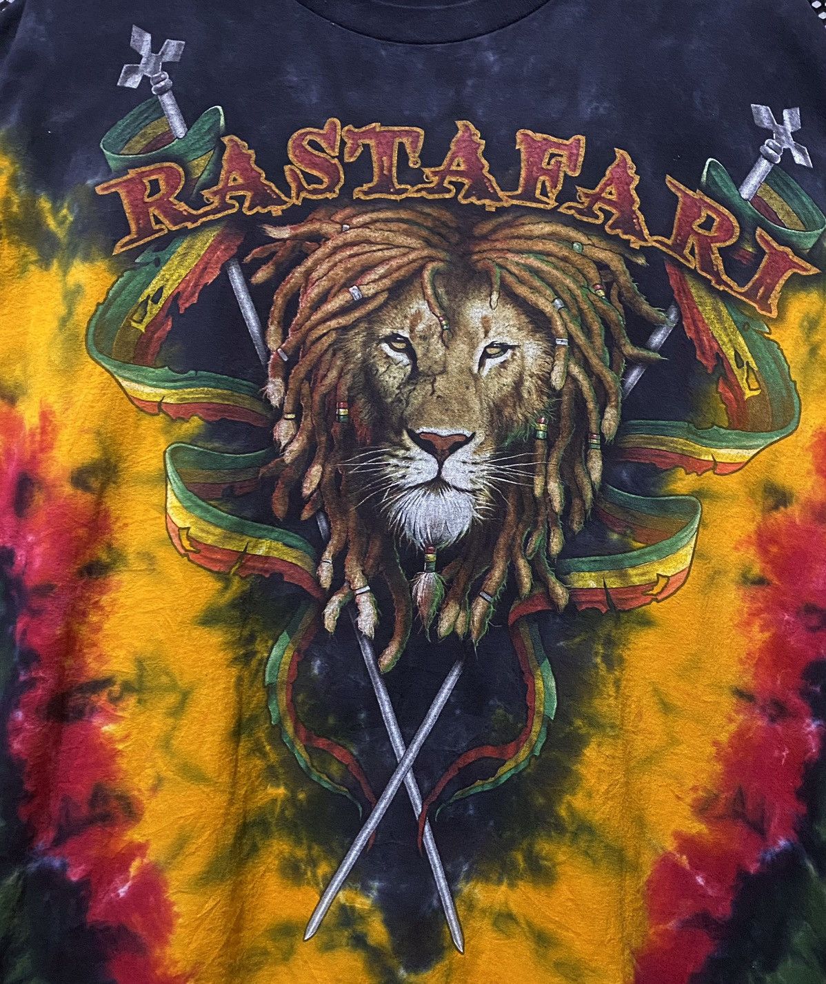 Bob Marley Tshirt Lion Rastafari Reagea Red Yellow Green Bob Marley Size US XXL / EU 58 / 5 - 4 Thumbnail