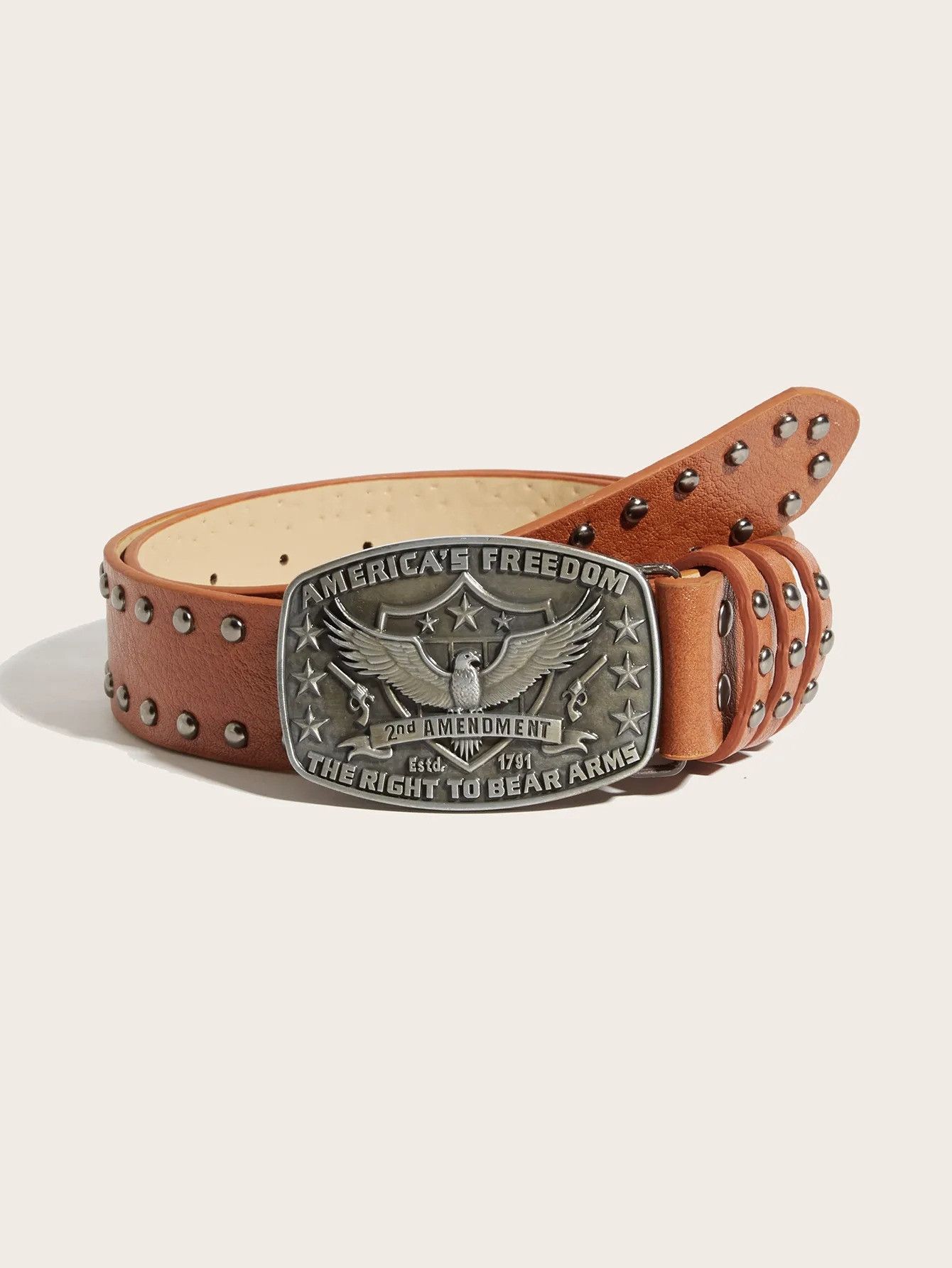Vintage Urban Spike Detail Waist Belt Size ONE SIZE - 5 Thumbnail