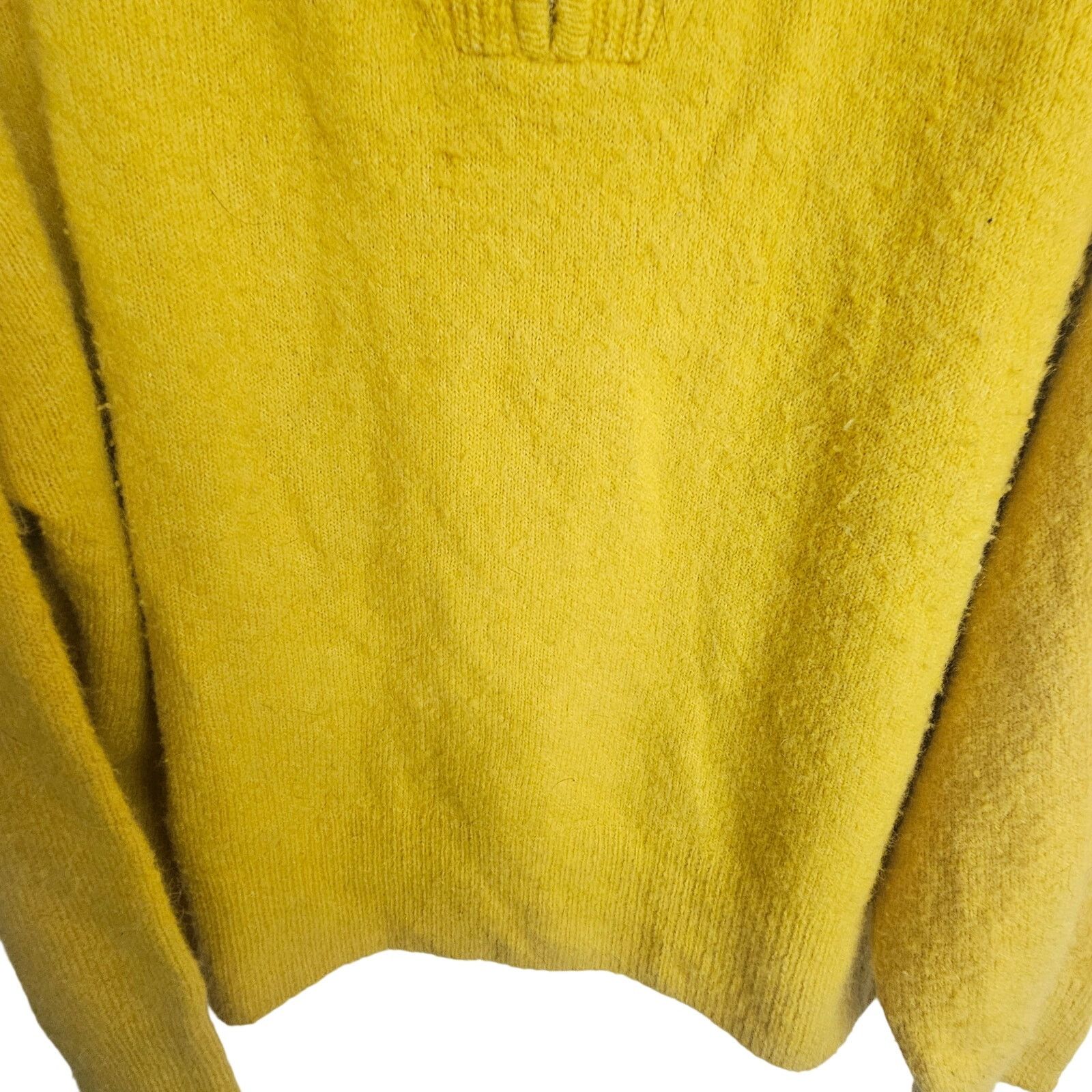 J.Crew J. Crew Womens Wool Alpaca Sweater Plus Size 2X Yellow Size XXL / US 16-18 / IT 52-54 - 3 Thumbnail