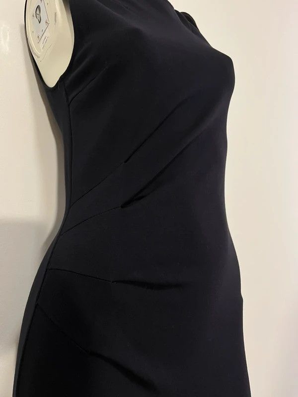 Patrizia Pepe Patrizia Pepe black draped dress viscose Size M / US 6-8 / IT 42-44 - 4 Thumbnail